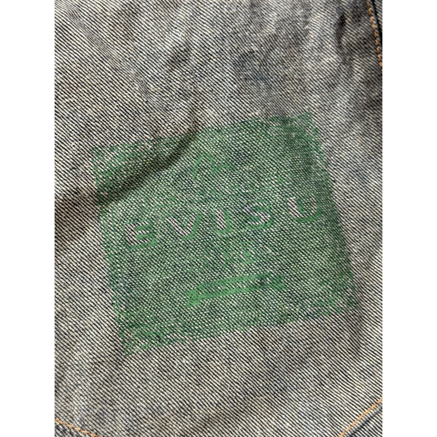 Evisu Raw denim Vest vintage embroidery seagull selvedge