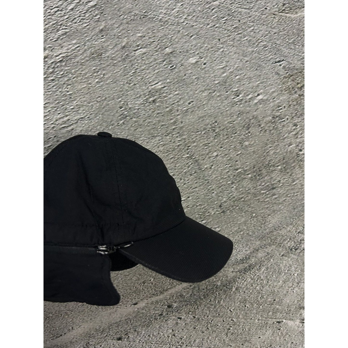 Adidas vintage trooper hat ushanka navy black Y2K cap