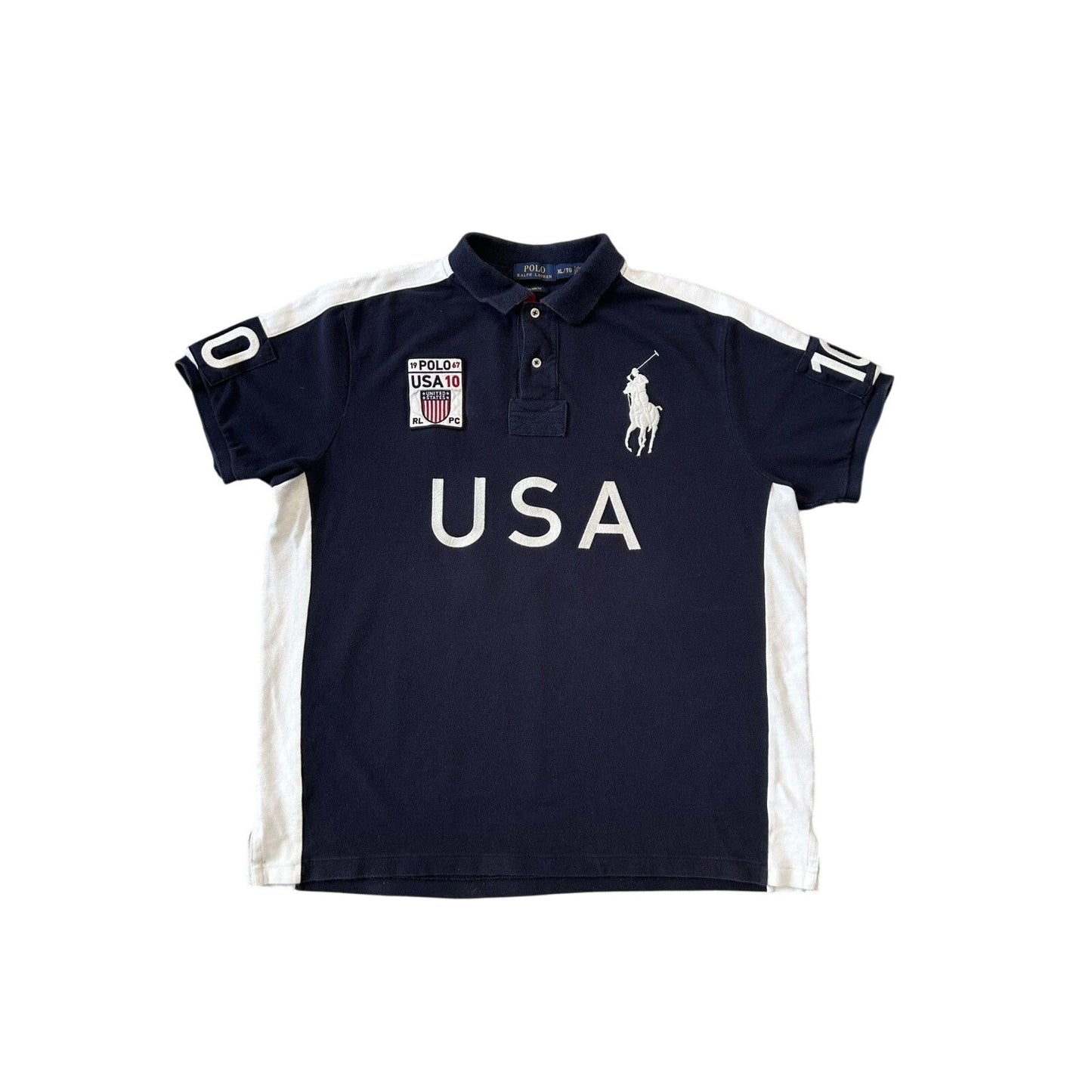 Chief Keef Polo Ralph Lauren USA vintage shirt navy blue
