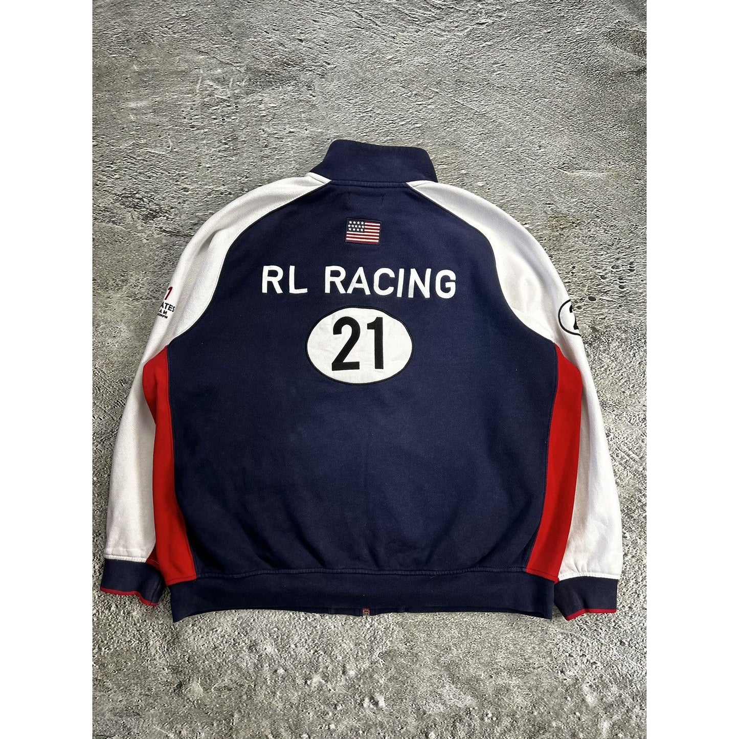 Chief Keef Polo Ralph Lauren zip sweatshirt navy USA