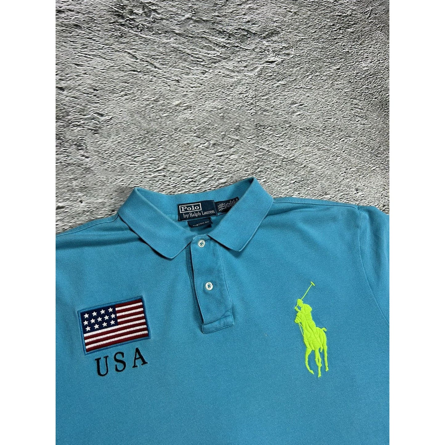 Polo Ralph Lauren USA Polo T-shirt Chief Keef vintage flag