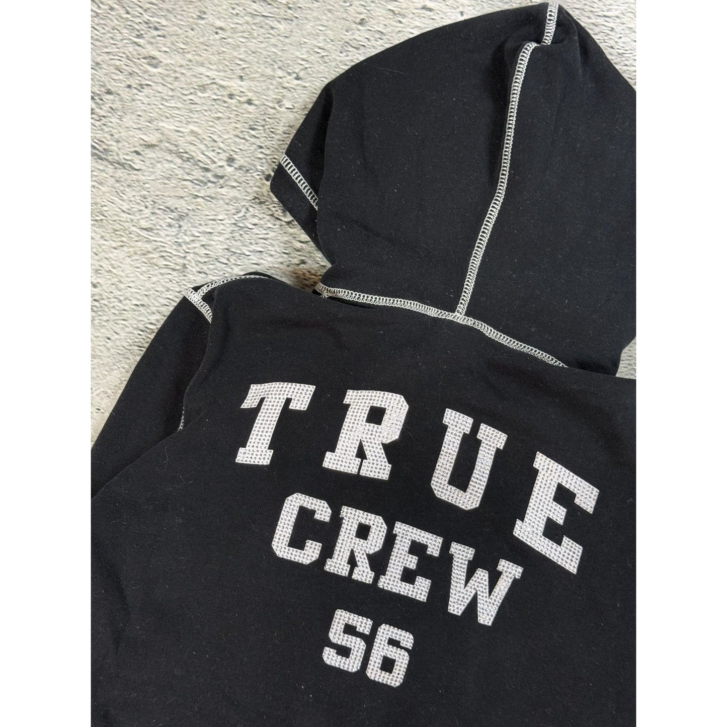 True Religion zip hoodie big logo vintage skulls Y2K