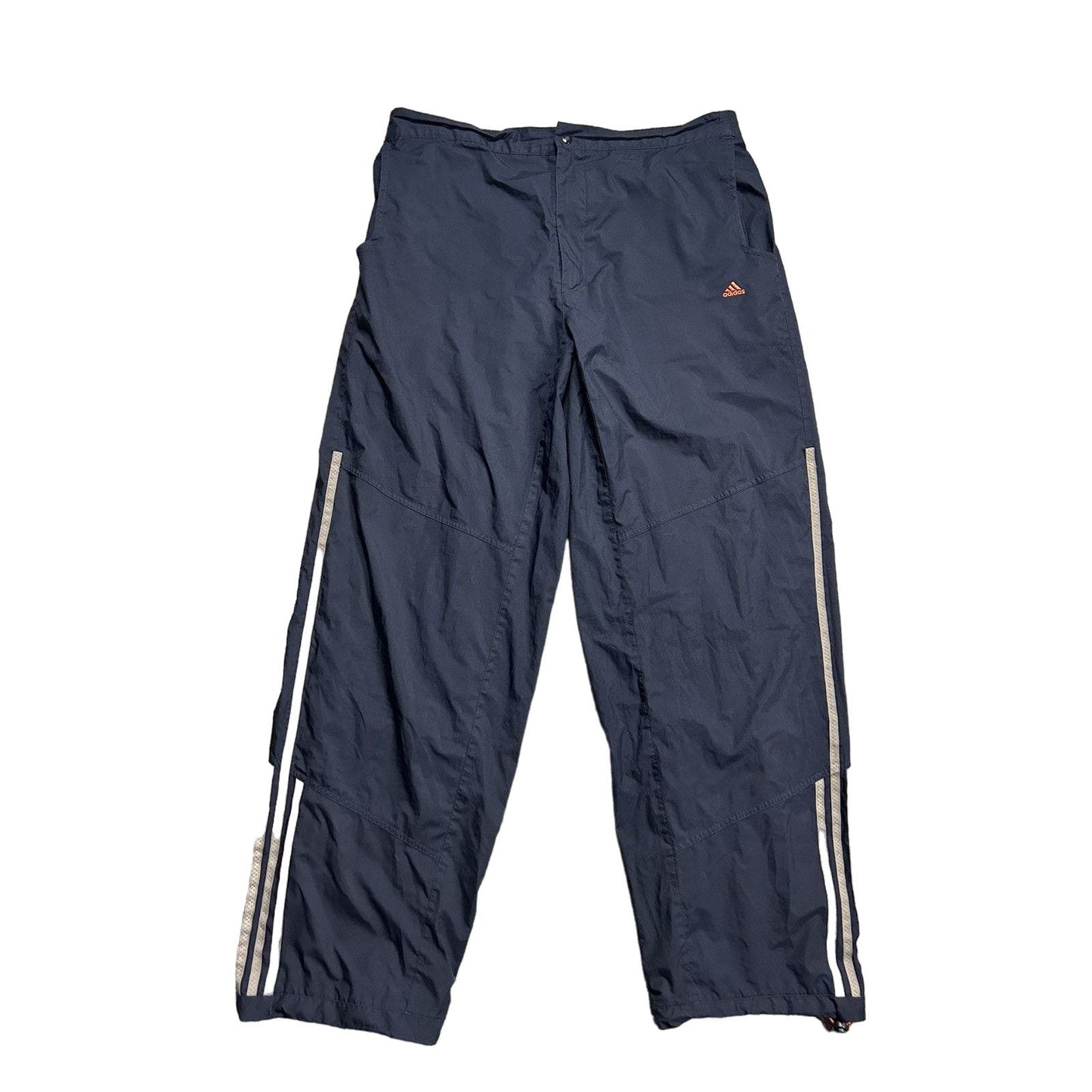 Adidas vintage navy orange nylon track pants 2000s
