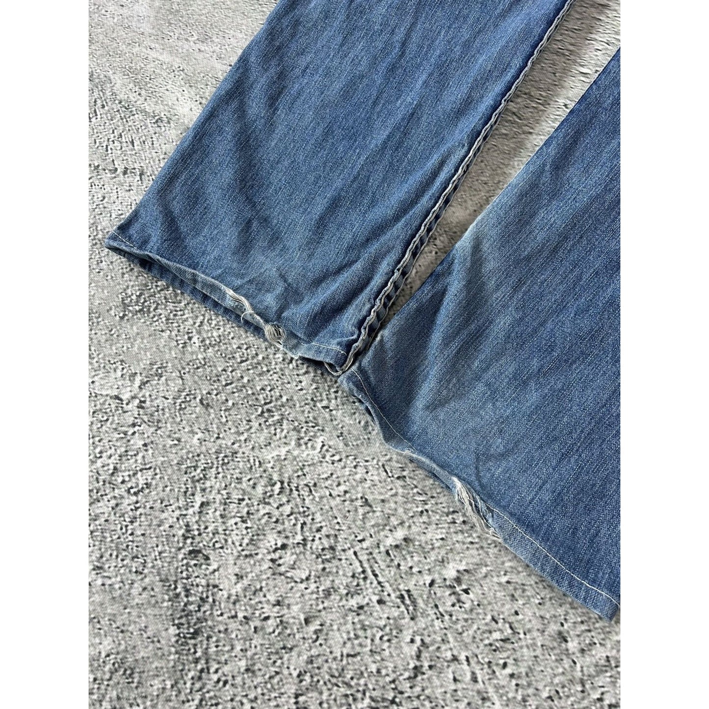 True Religion vintage blue jeans Ricky thick stitching Y2K
