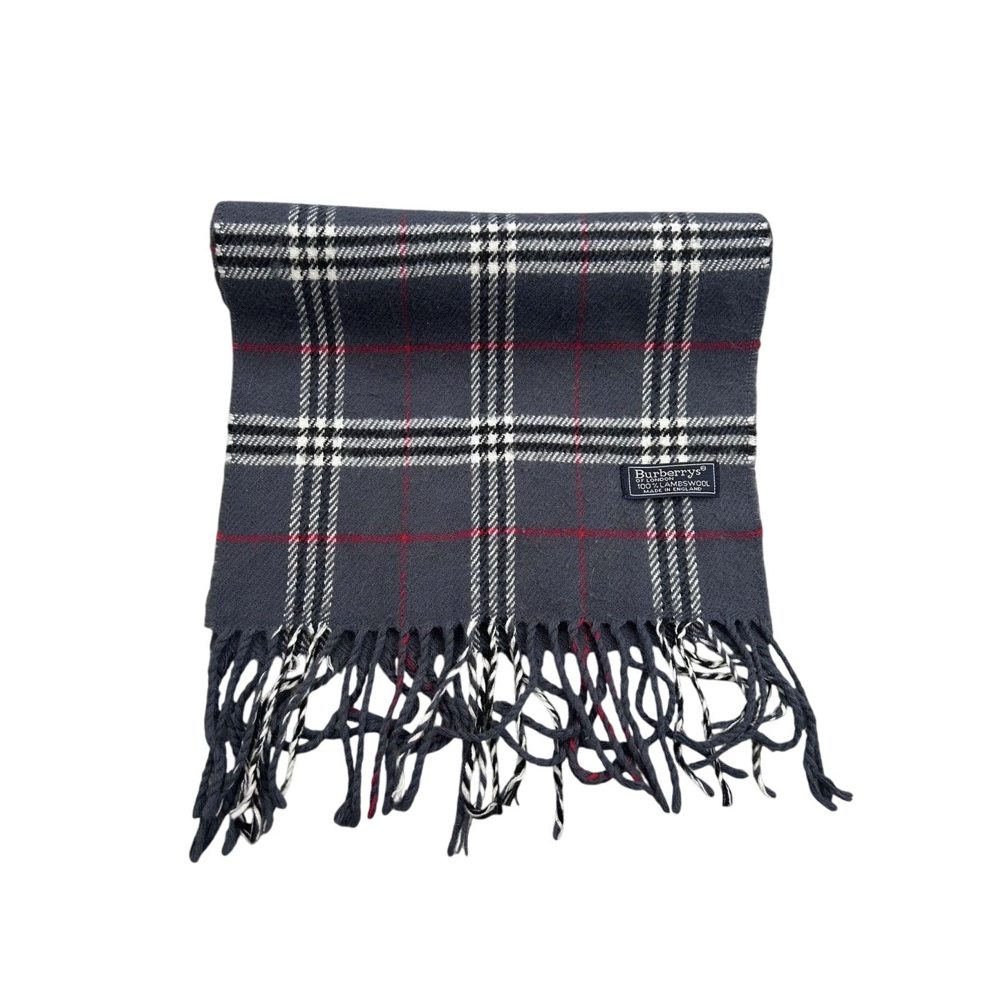 Burberry scarf lambswool cashmere grey nova check