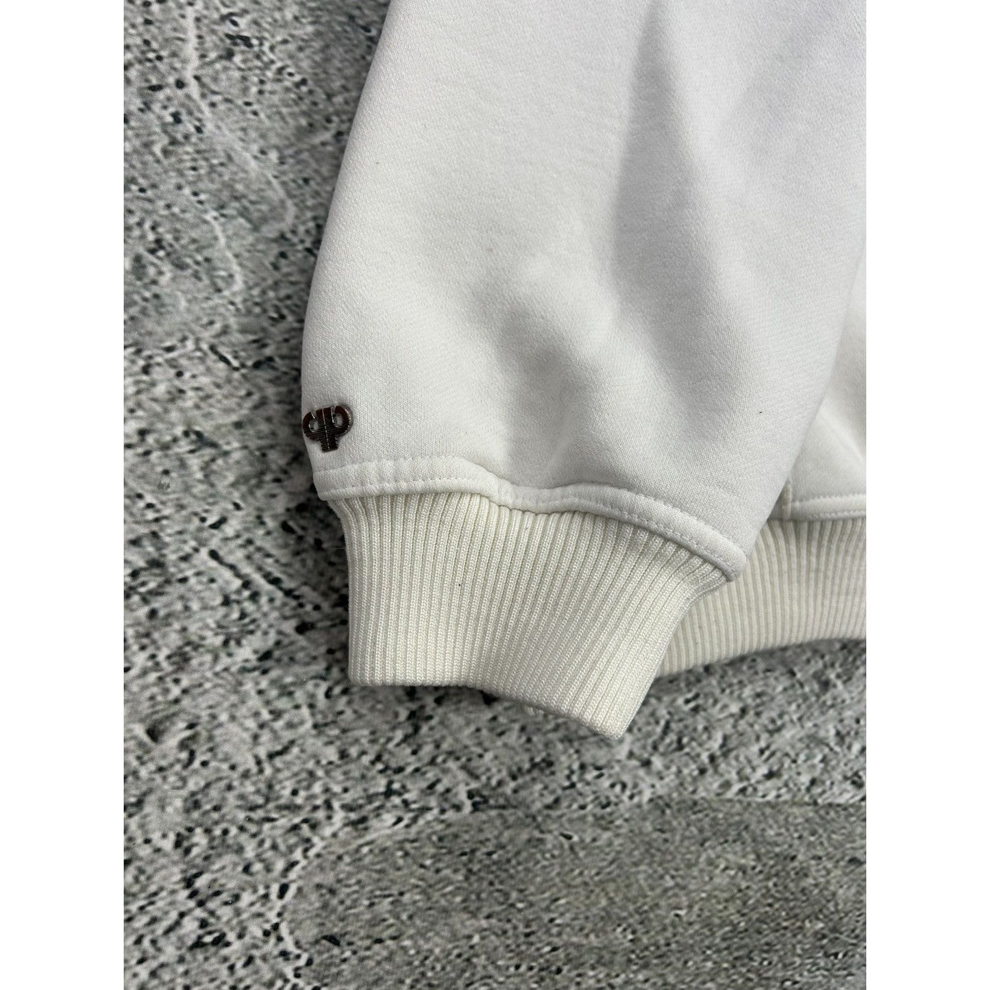 Pelle Pelle hoodie big logo 90s beige sweatshirt