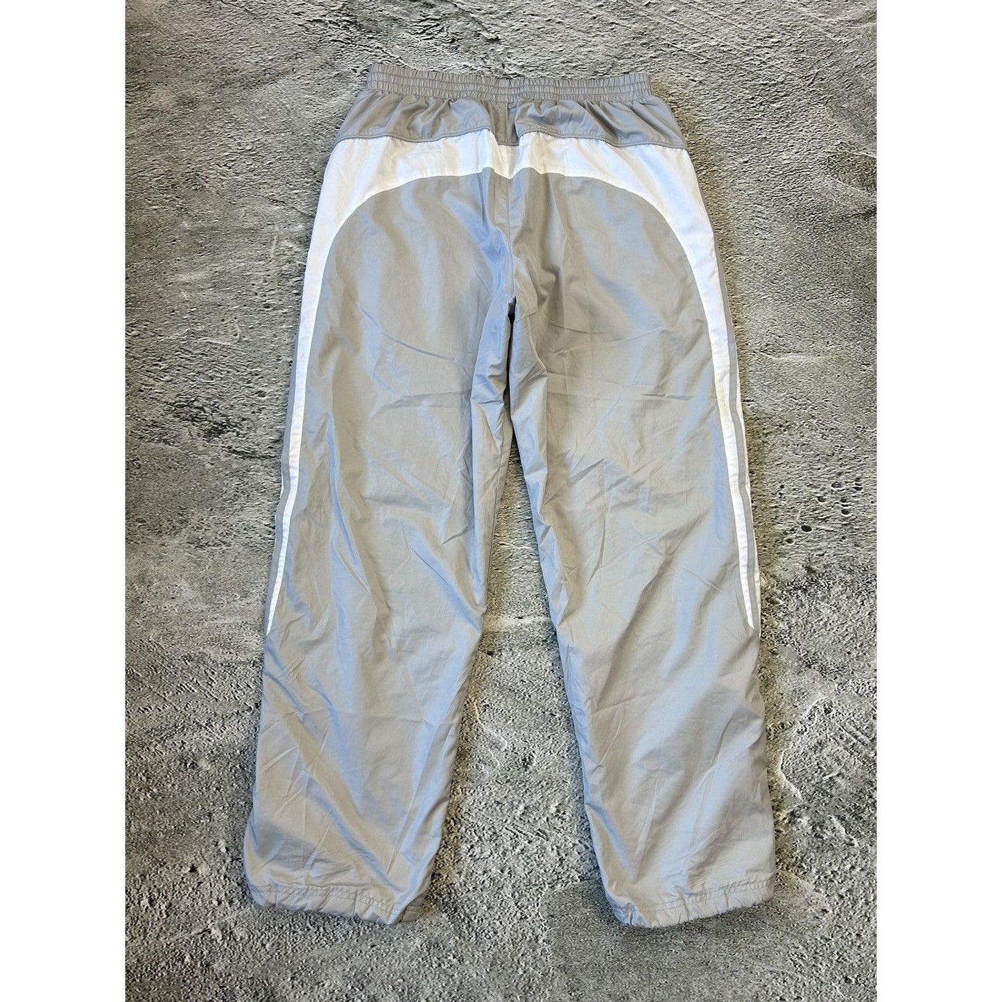Adidas vintage grey nylon track pants drill Y2K