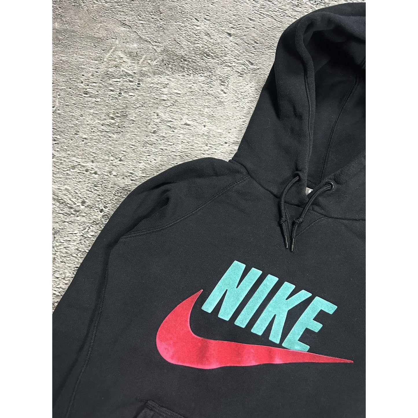 Nike vintage black hoodie big logo 2000s