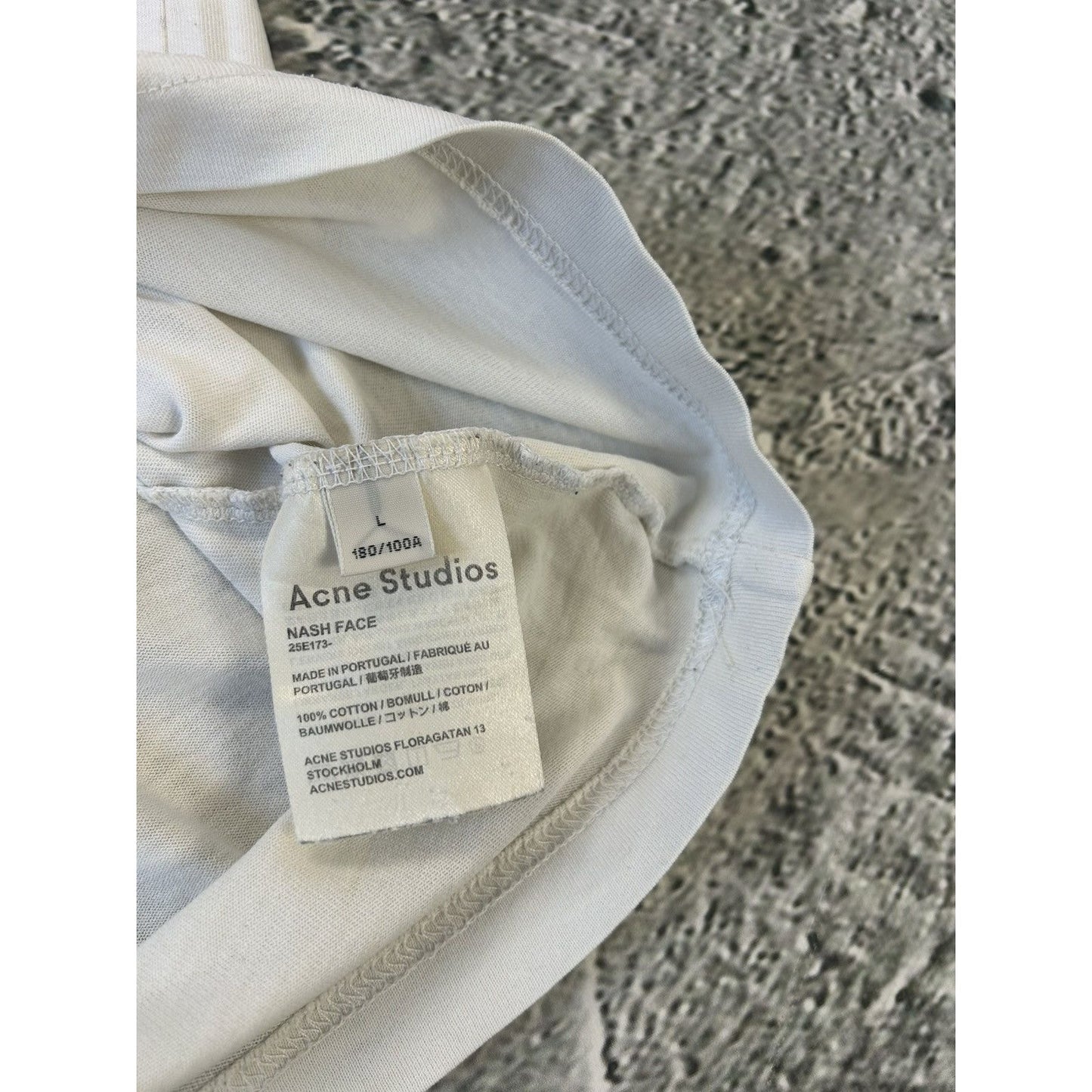 Acne Studios t-shirt nash face white