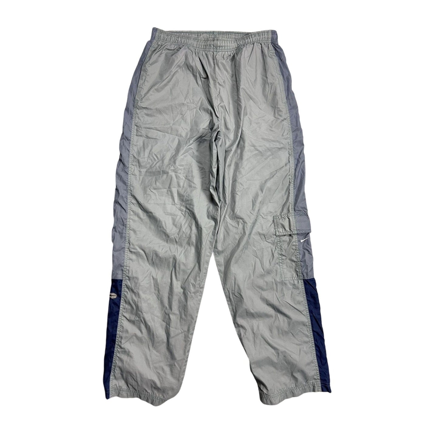 Nike track pants vintage 90s hex logo grey blue
