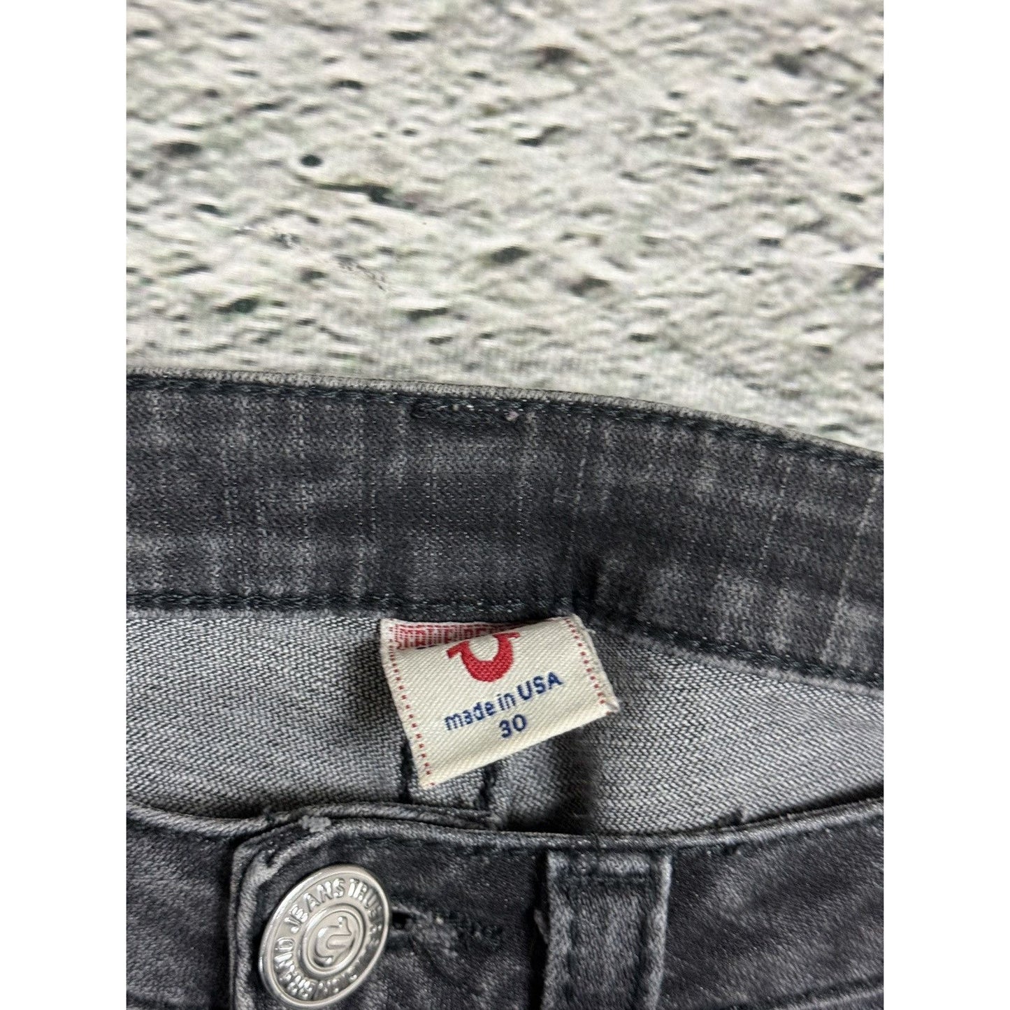 True Religion jeans vintage dark grey Billy flared