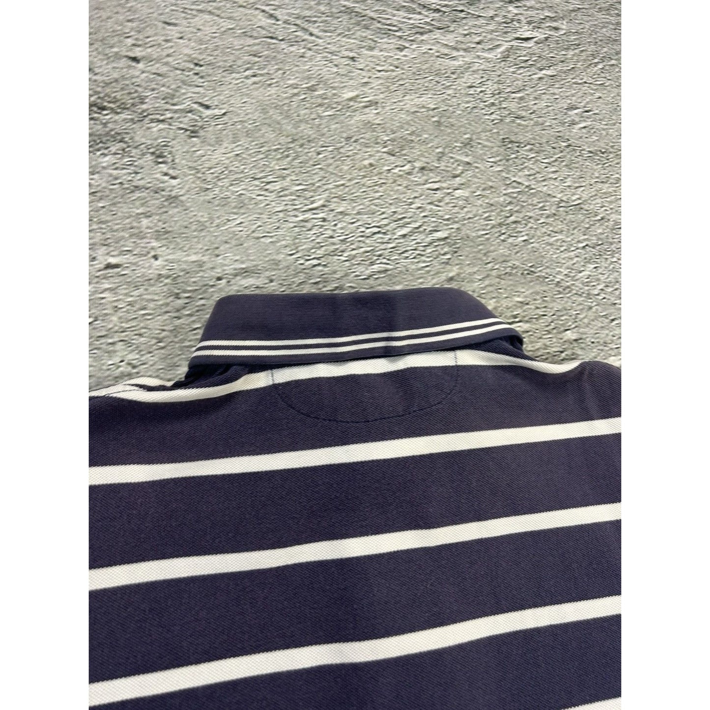 Polo Ralph Lauren striped polo shirt navy white small pony