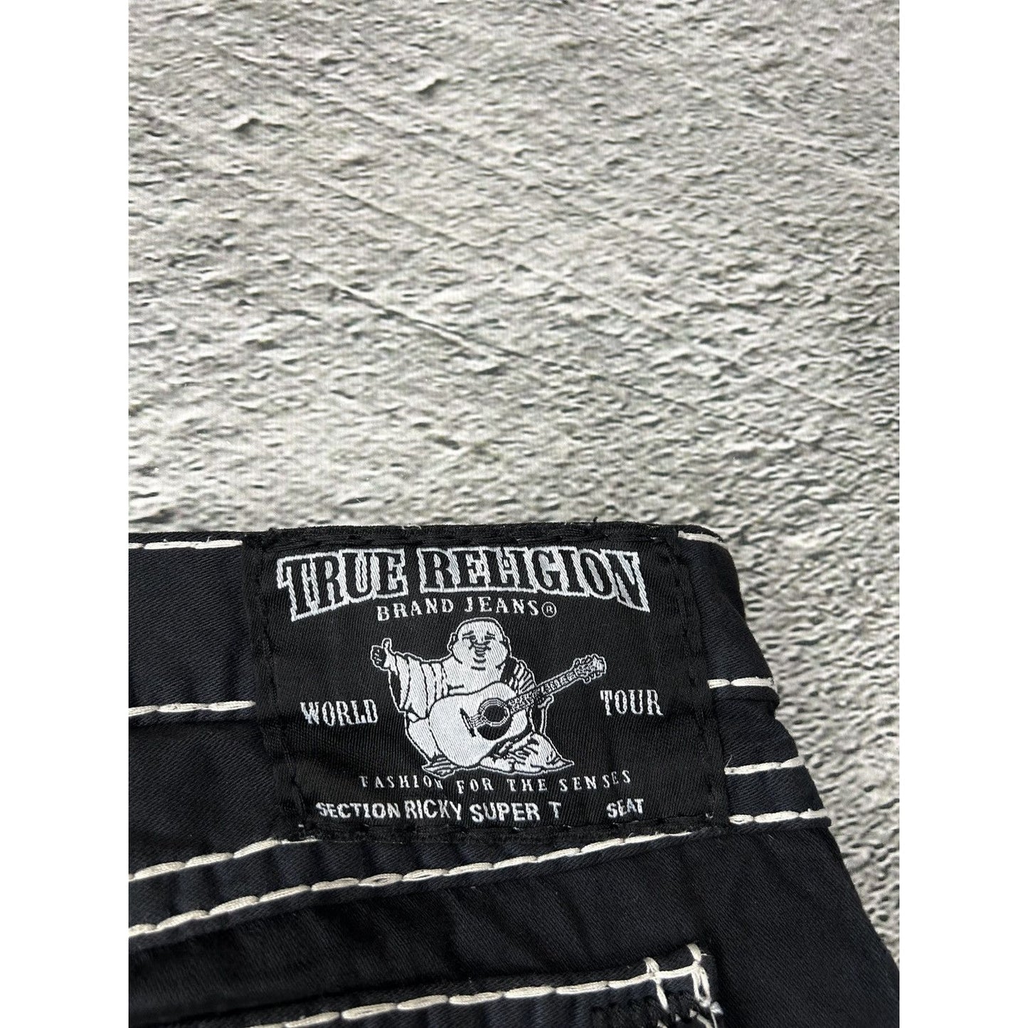 True Religion vintage black jeans denim pants Y2K Ricky