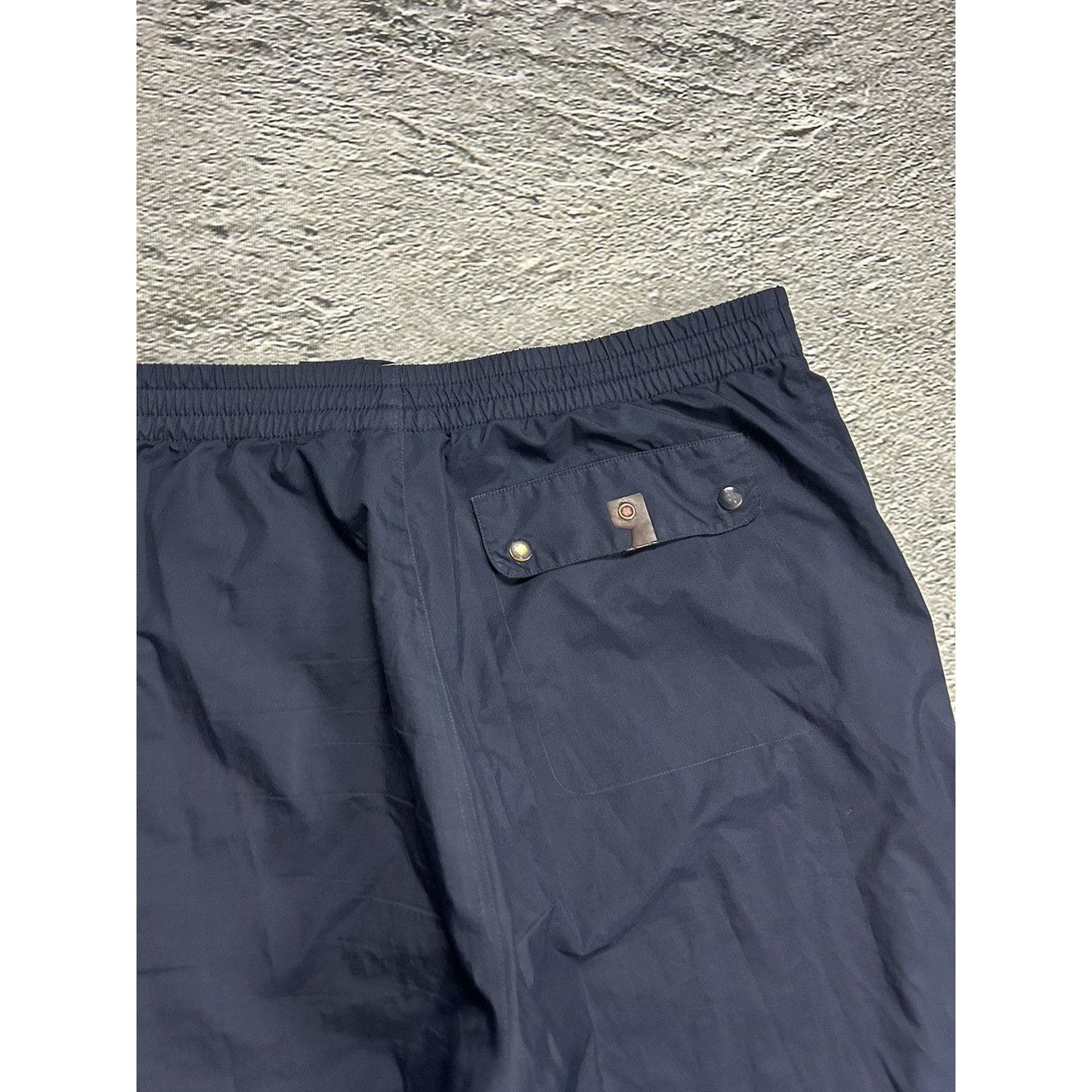 Adidas vintage navy orange nylon track pants 2000s