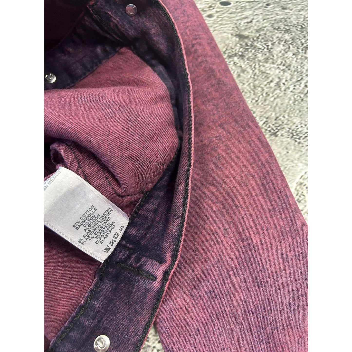 True Religion denim jacket purple red vintage Y2K