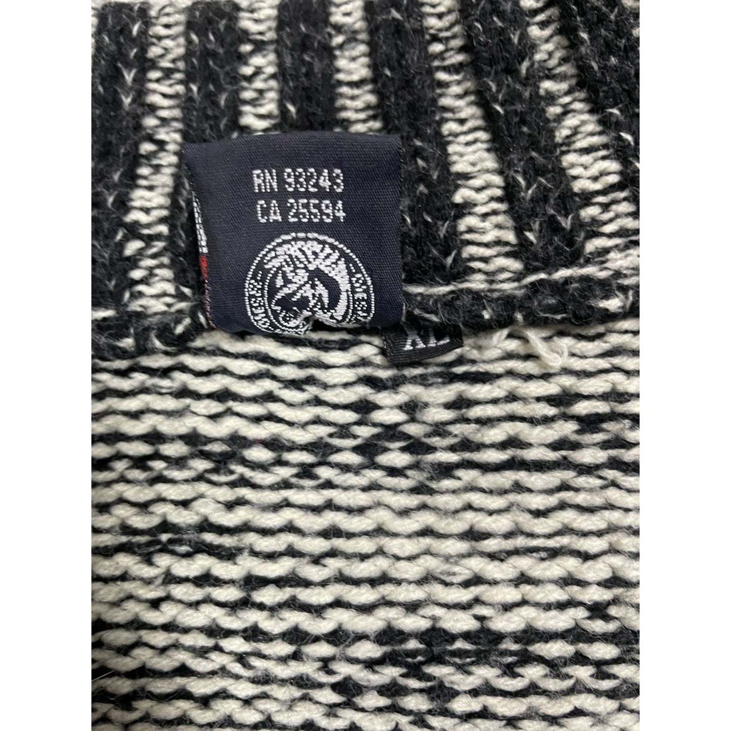 Diesel zip sweater black vintage black white grey