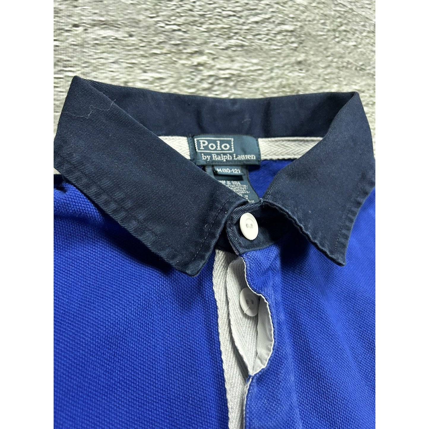 Polo Ralph Lauren long sleeve polo rugby blue big pony