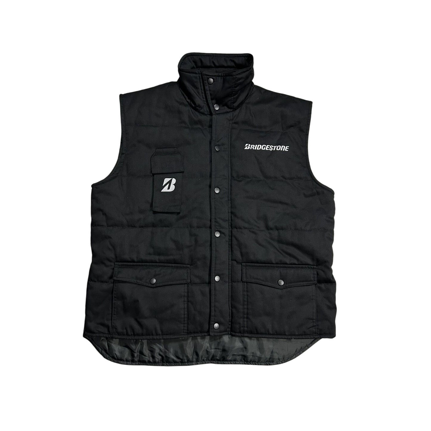 Bridgestone Multipocket vest black vintage reflective