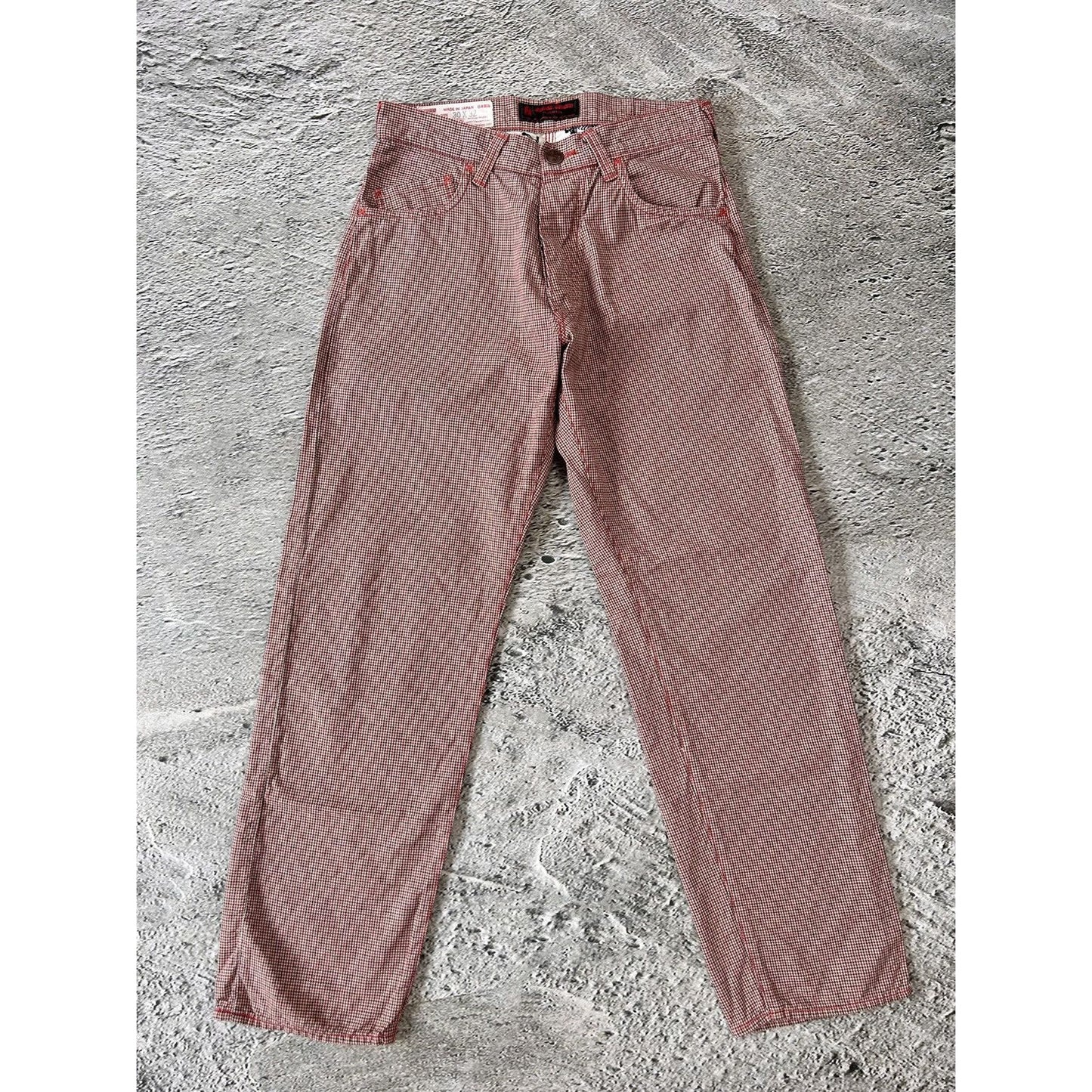 Evisu Yamane jeans vintage red casual pants