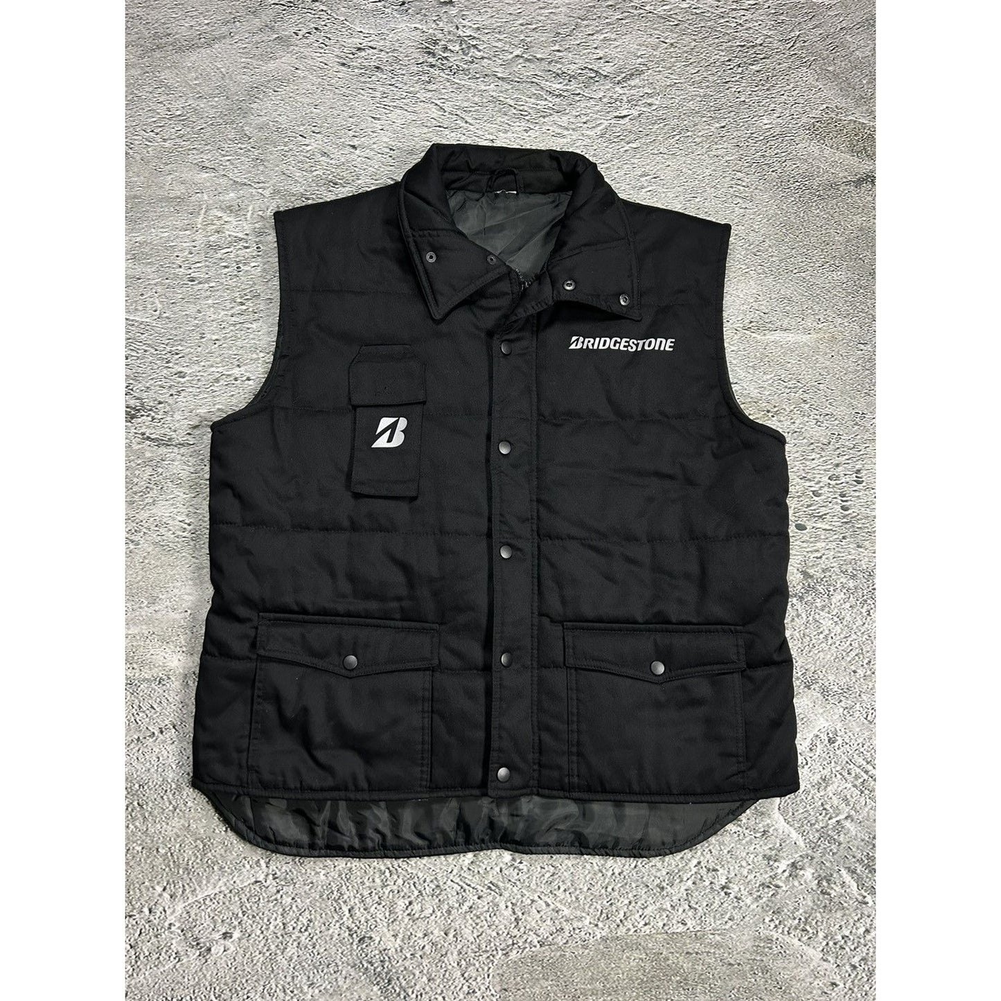 Bridgestone Multipocket vest black vintage reflective