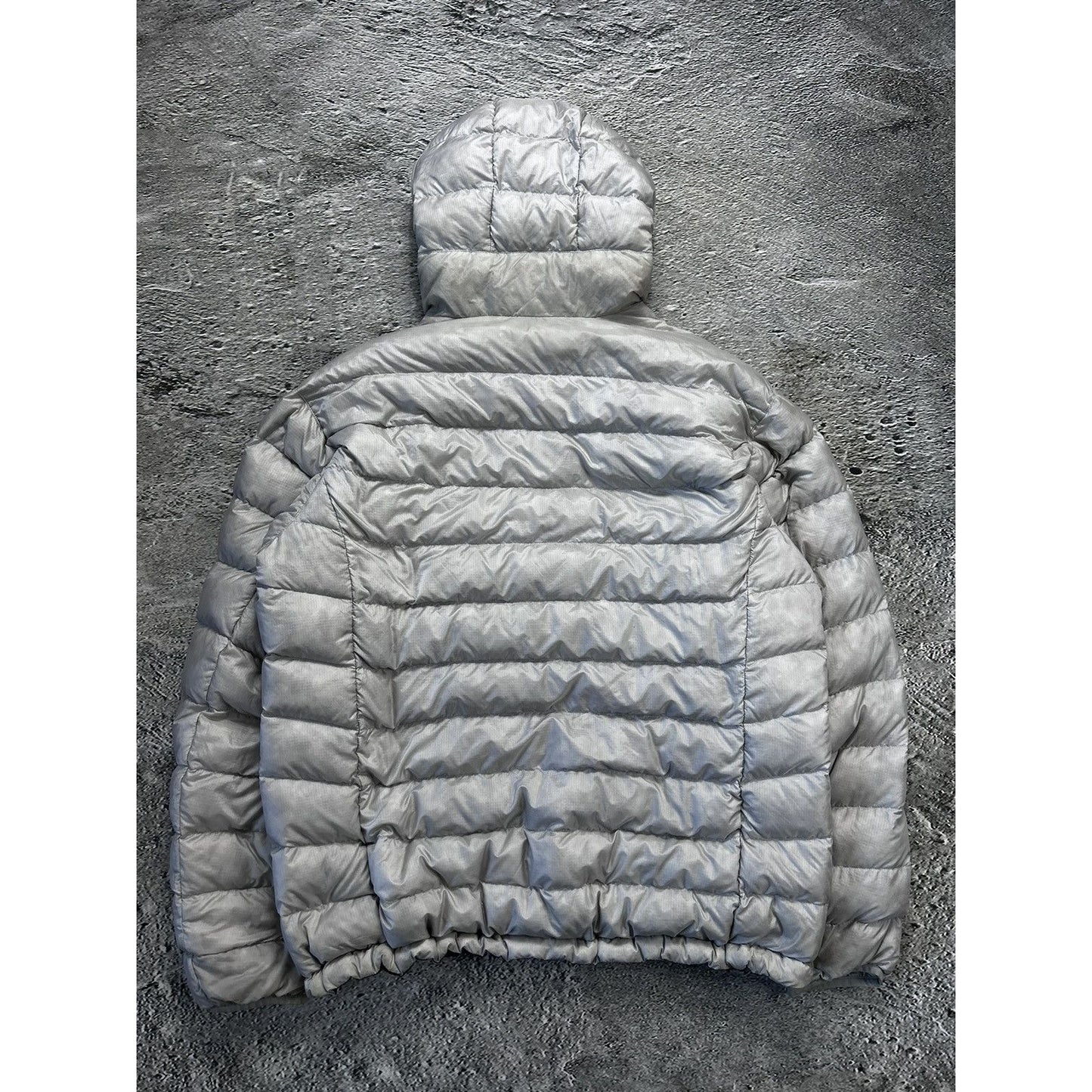 Montbell down puffer jacket reversible black grey