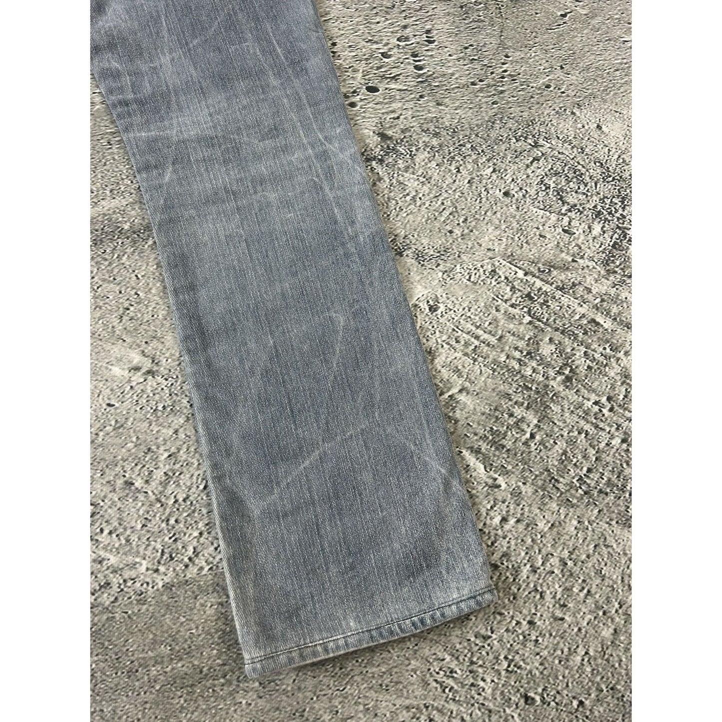 True Religion grey jeans contrast stitching Y2K straight