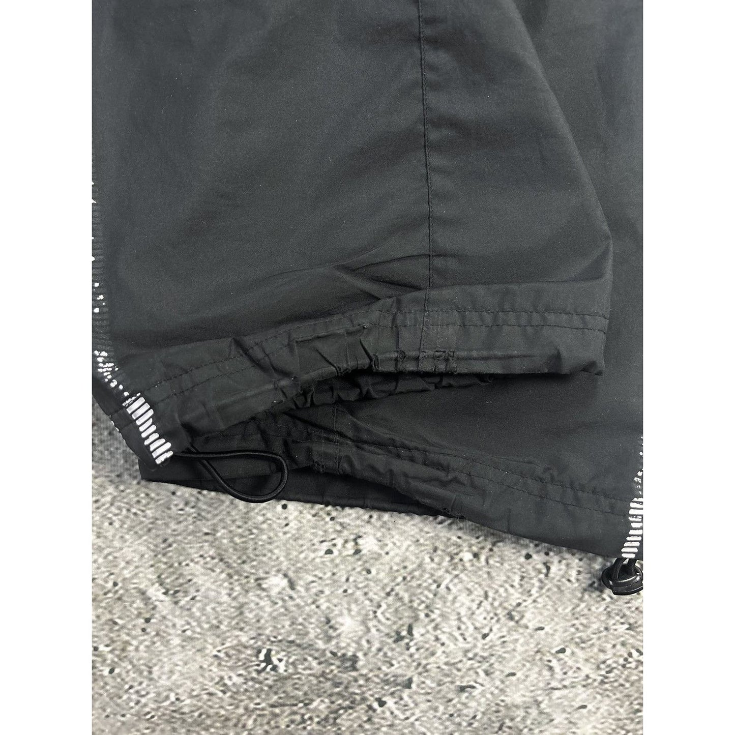 Adidas vintage black nylon track pants small logo 2000s