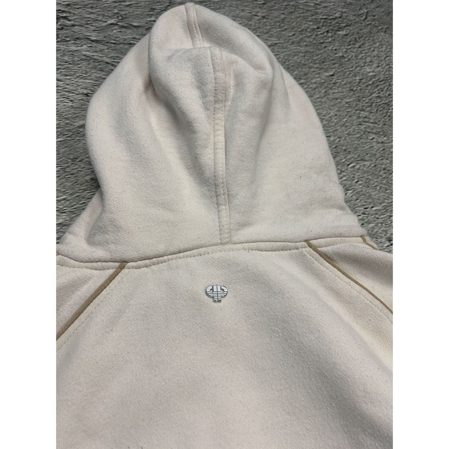 Pelle Pelle hoodie big logo 90s beige sweatshirt