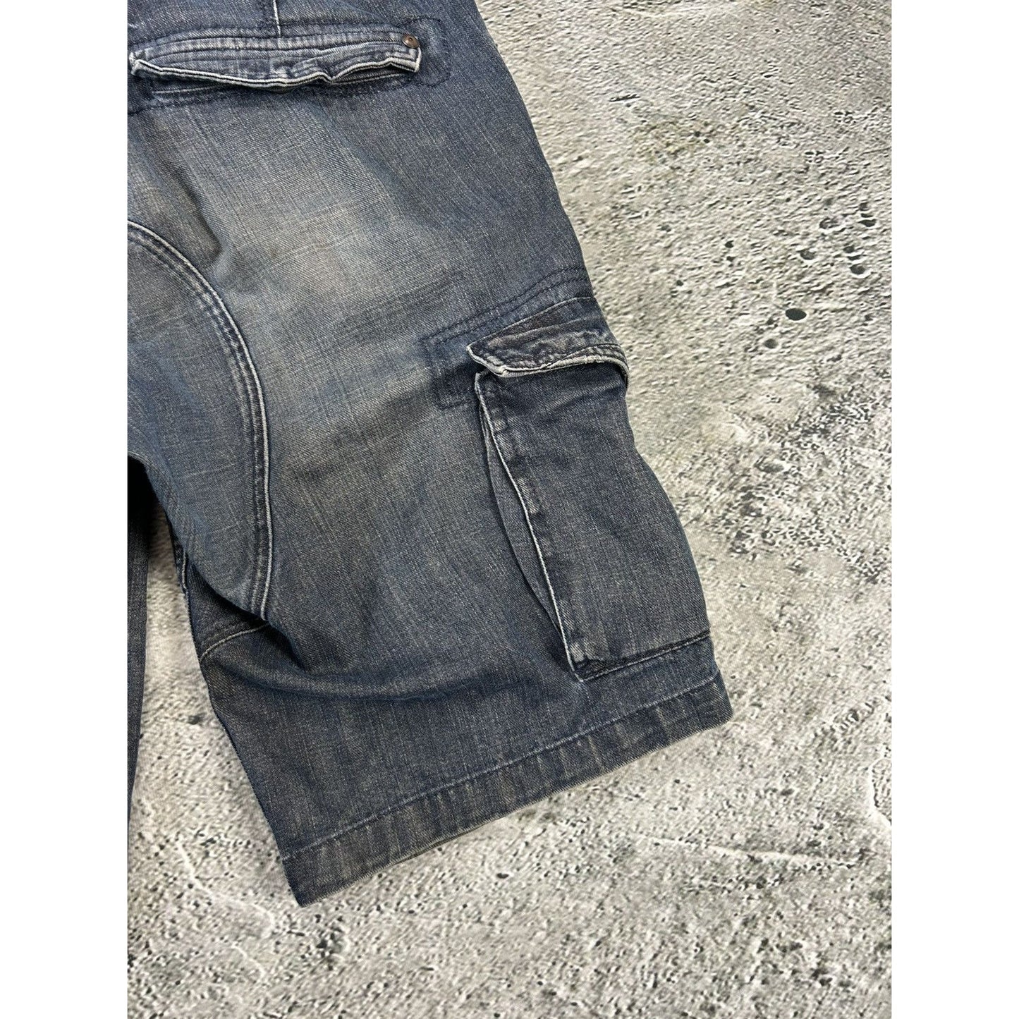 vintage jorts baggy cargo denim shorts EDC by Espirit