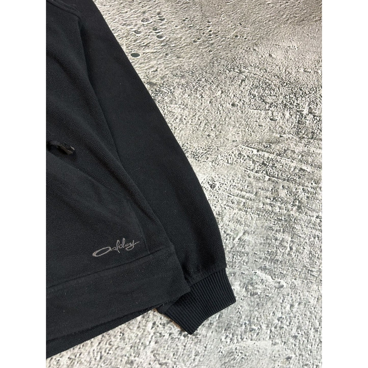 Oakley ninja fleece hoodie vintage black sweatshirt Y2K