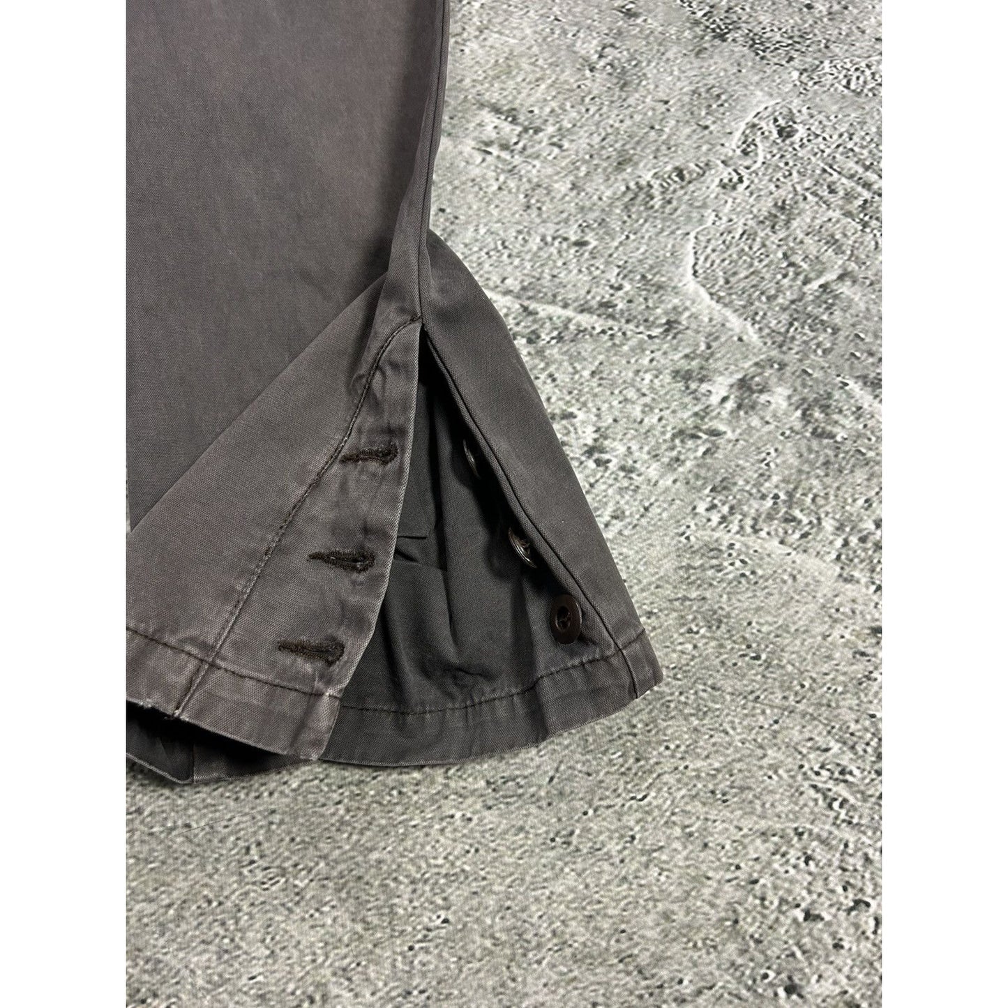 Vintage cargo pants flated grey utility military