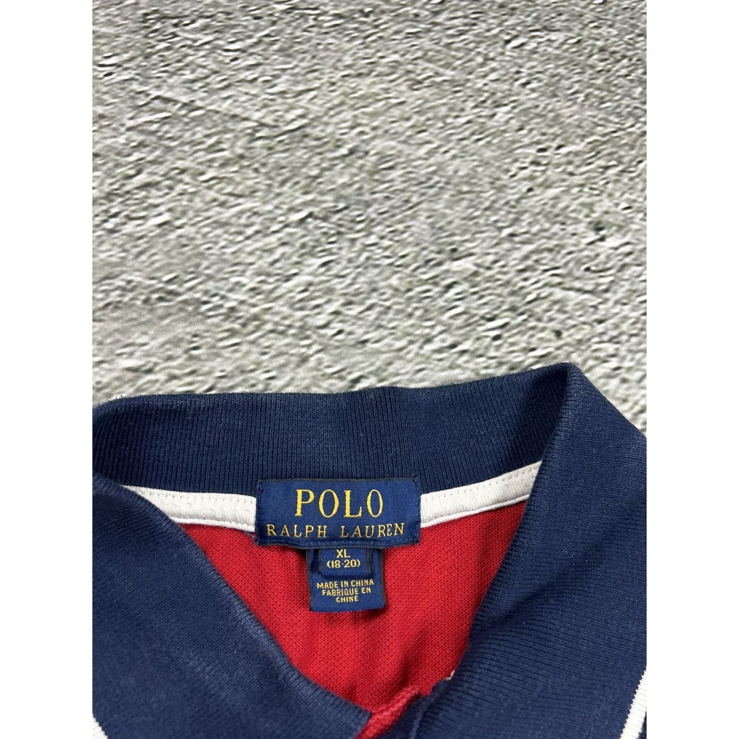 Chief Keef Polo Ralph Lauren vintage USA big pony navy red