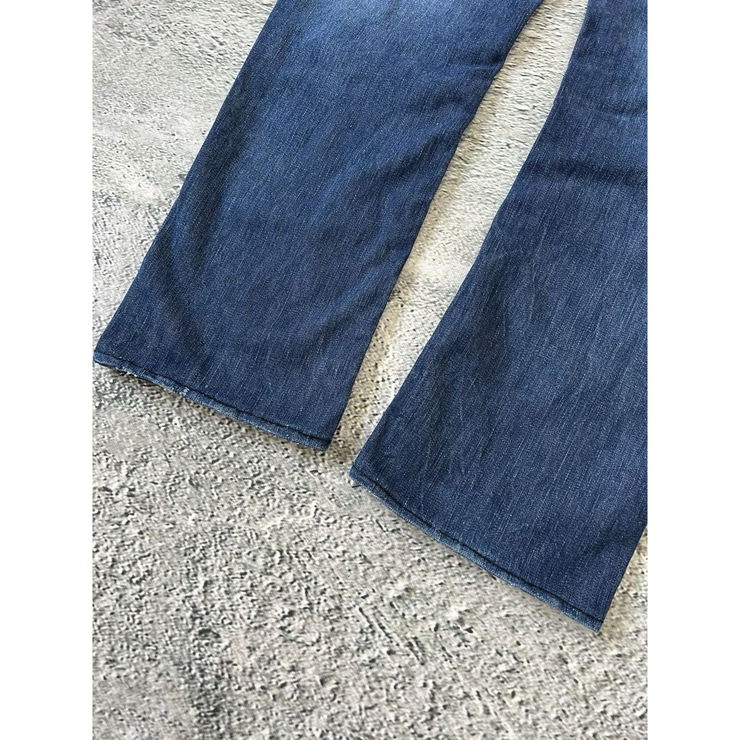 True Religion blue jeans black thick stitching Y2K Bobby