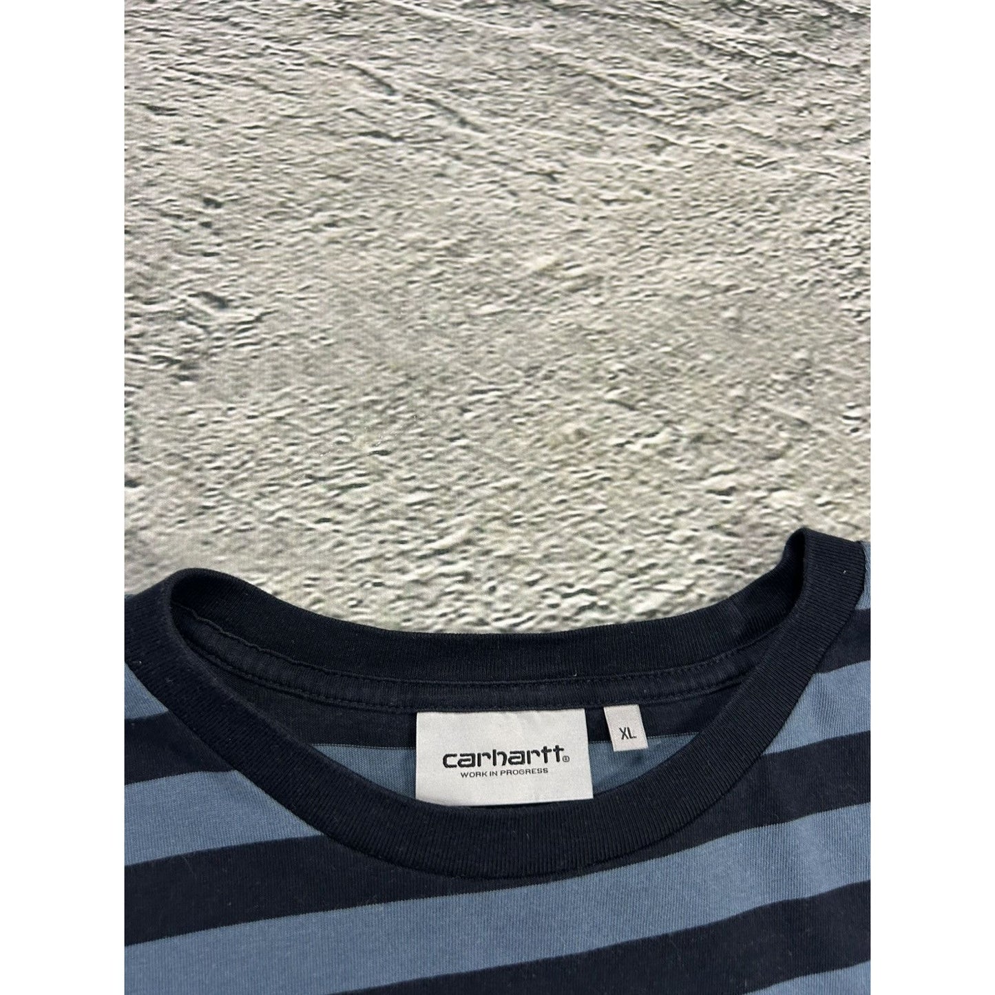 Carhartt S/S Merrick Pocket T-shirt striped navy blue