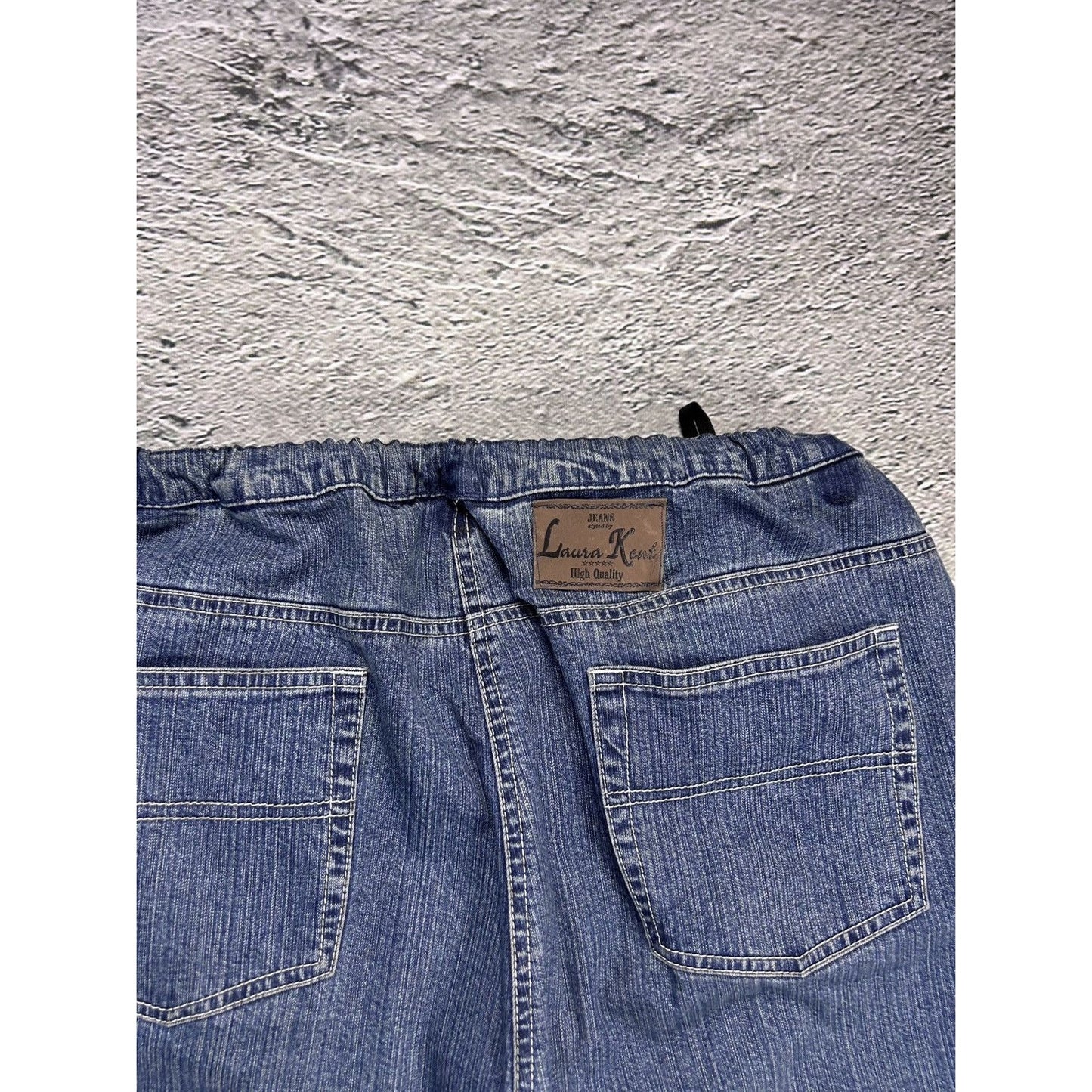 Y2K jeans flared floral embroidery rhinestone