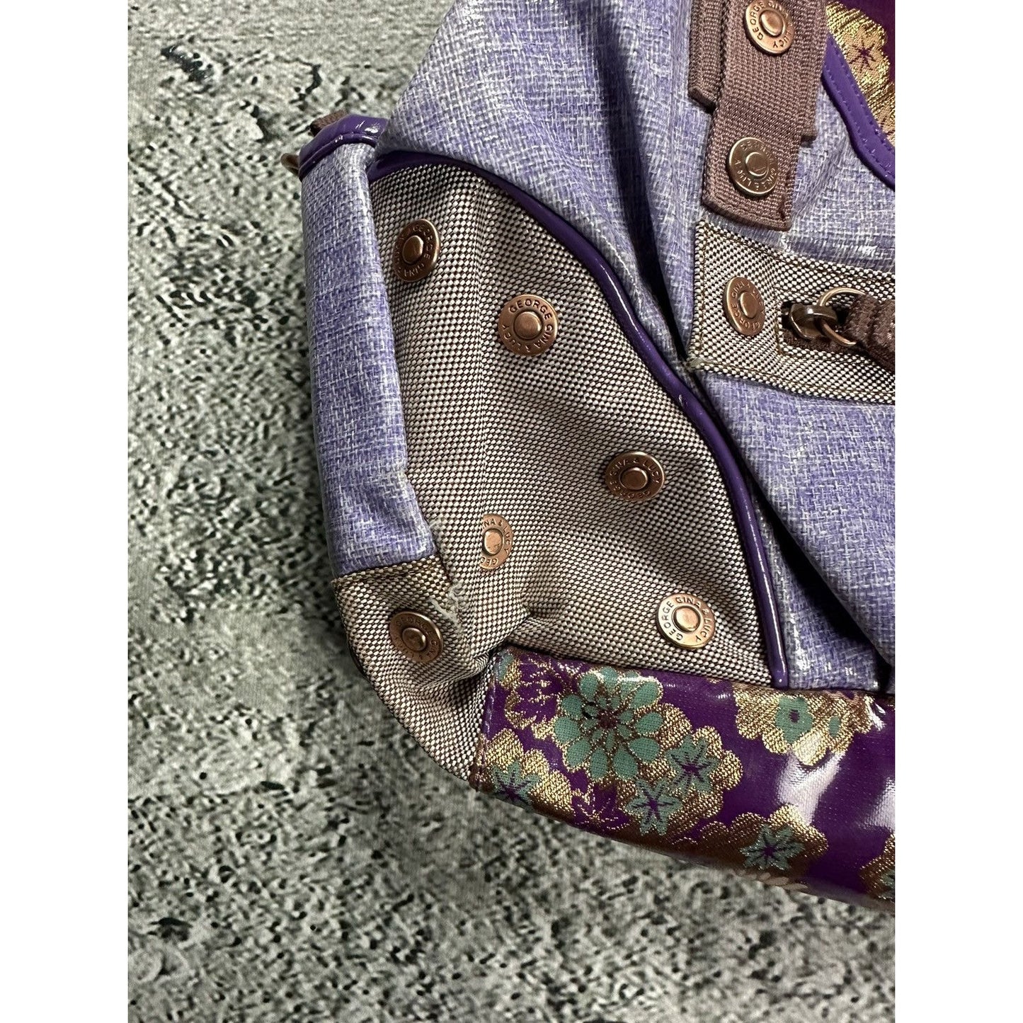 George Gina & Lucy bag Y2K vintage bagavan floral purple