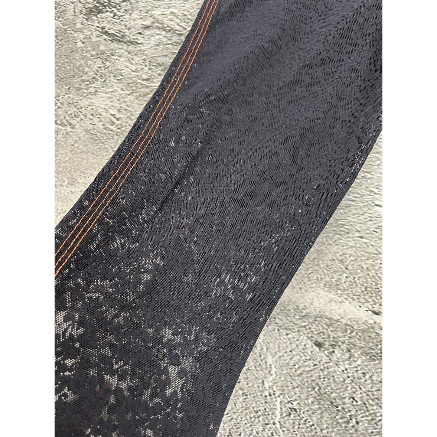 Jean Paul Gaultier Mesh Pants floral black