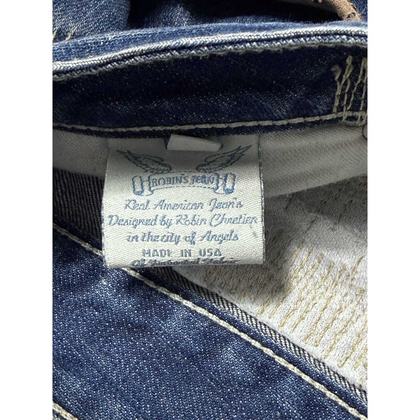 Robins jeans blue jeans straight Y2K blue brown