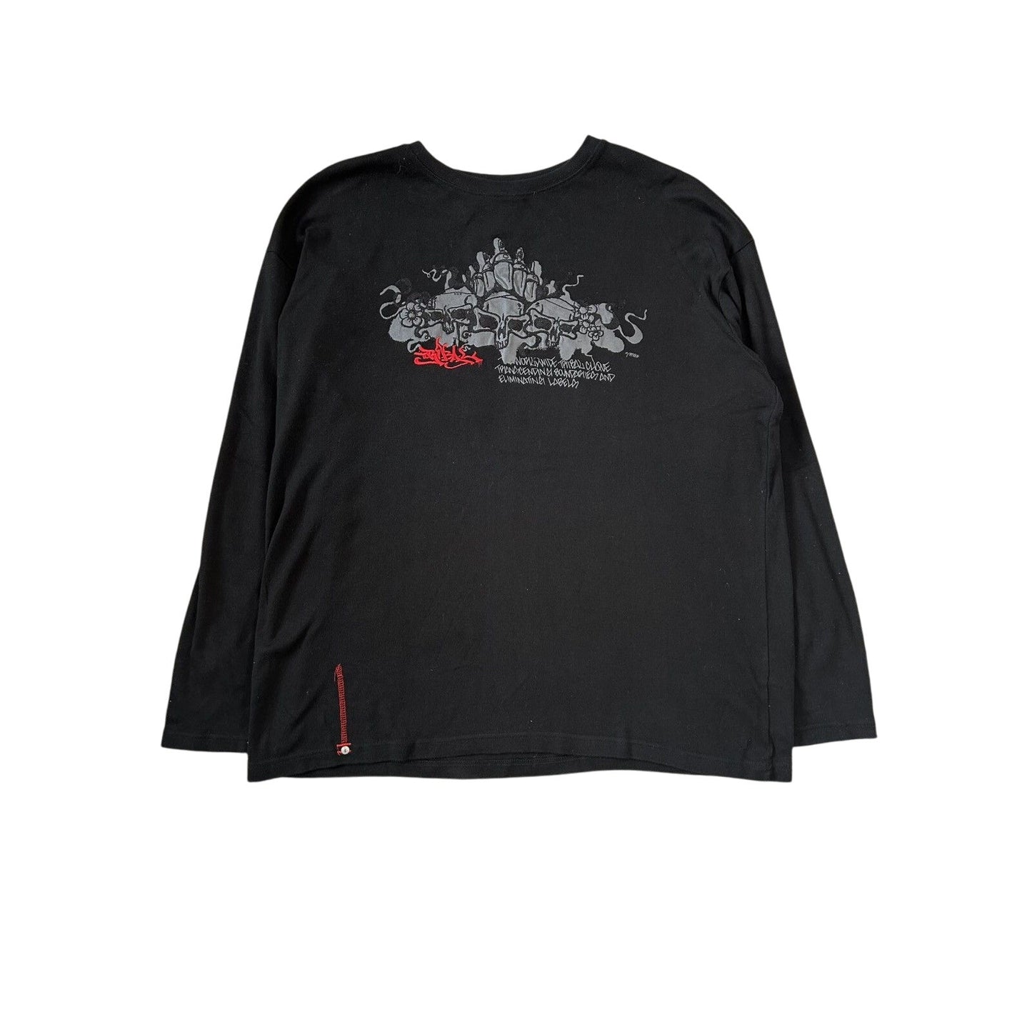 Tribal Y2K longsleeve black big logo USA streetwear crewneck