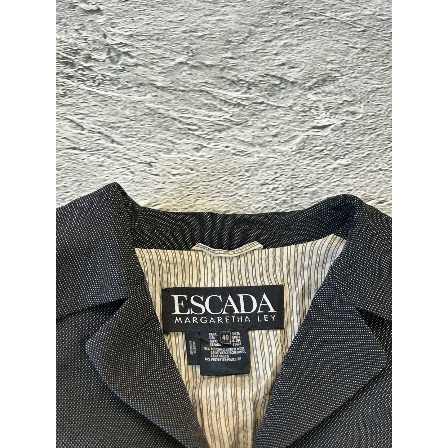 Escada Blazer Vigin Wool black