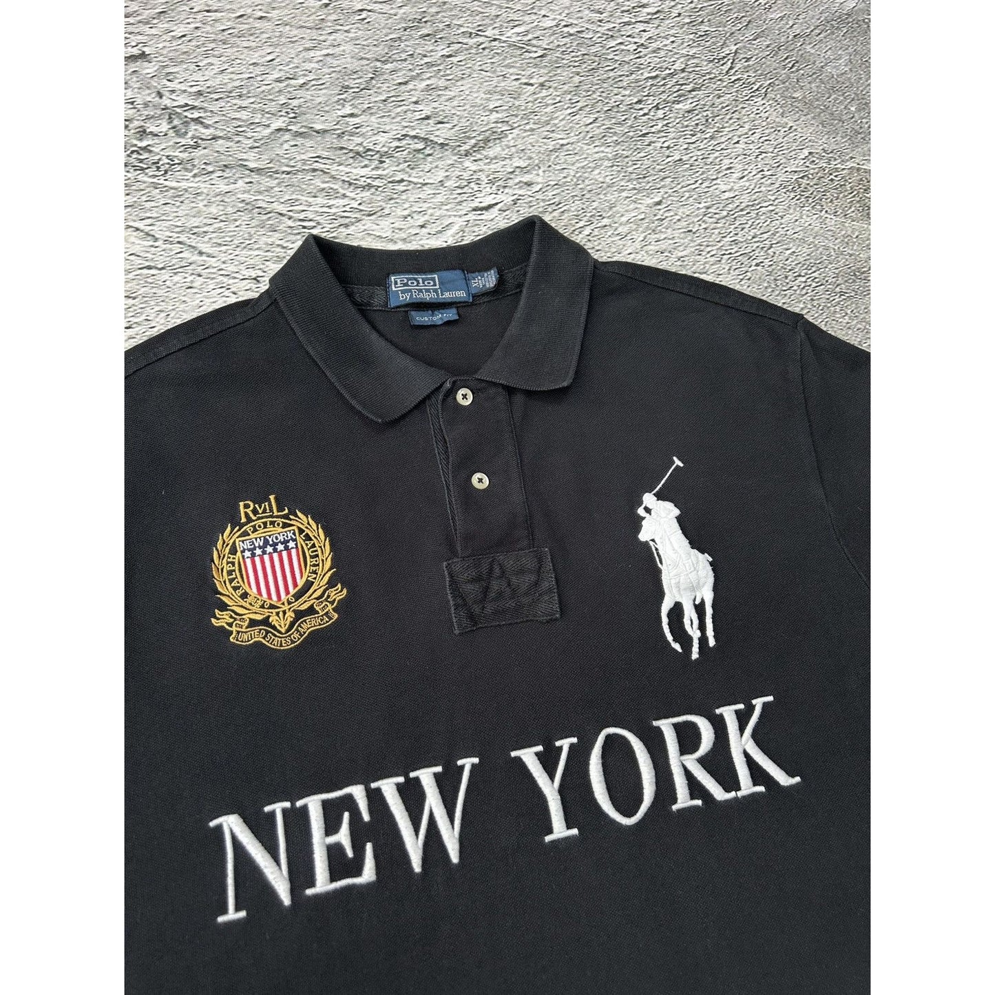 Chief Keef Polo Ralph Lauren New York black Polo T-shirt