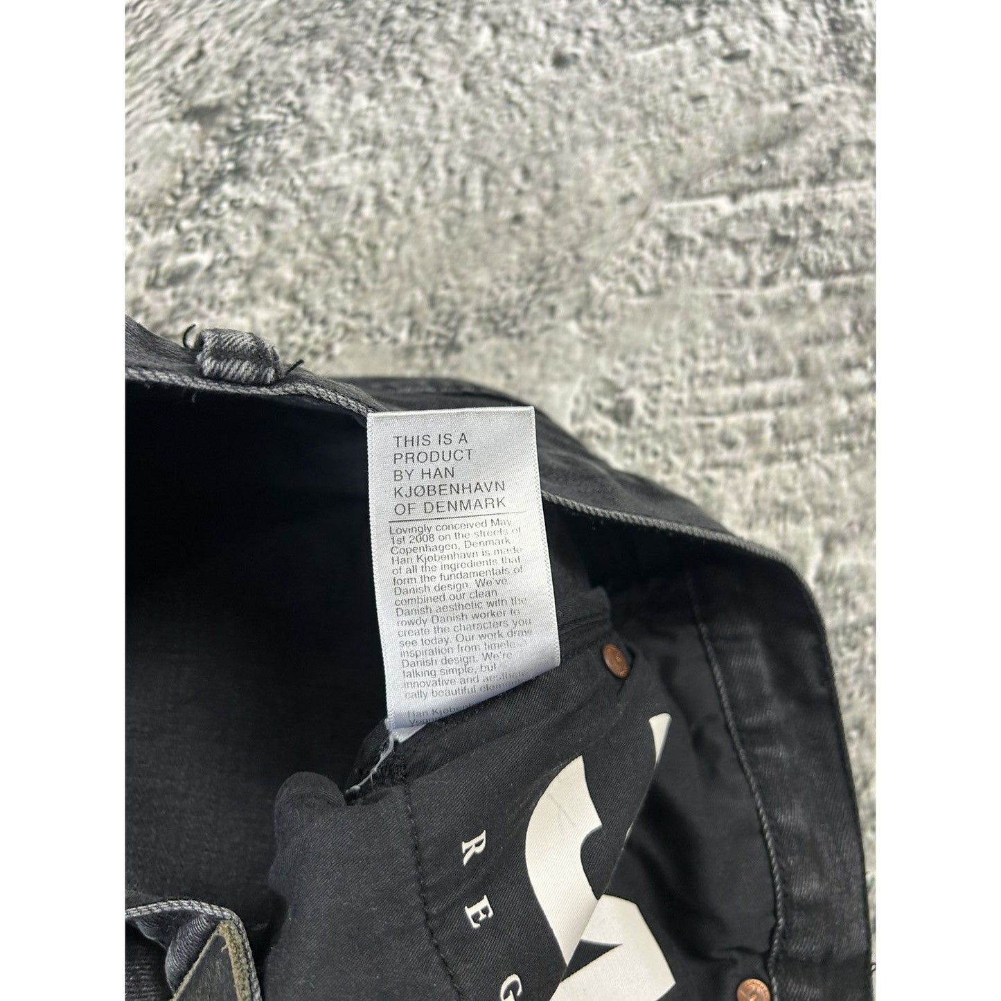 Han Kjobenhavn Black Selvedge Selvage Denim Pants Lean Fit