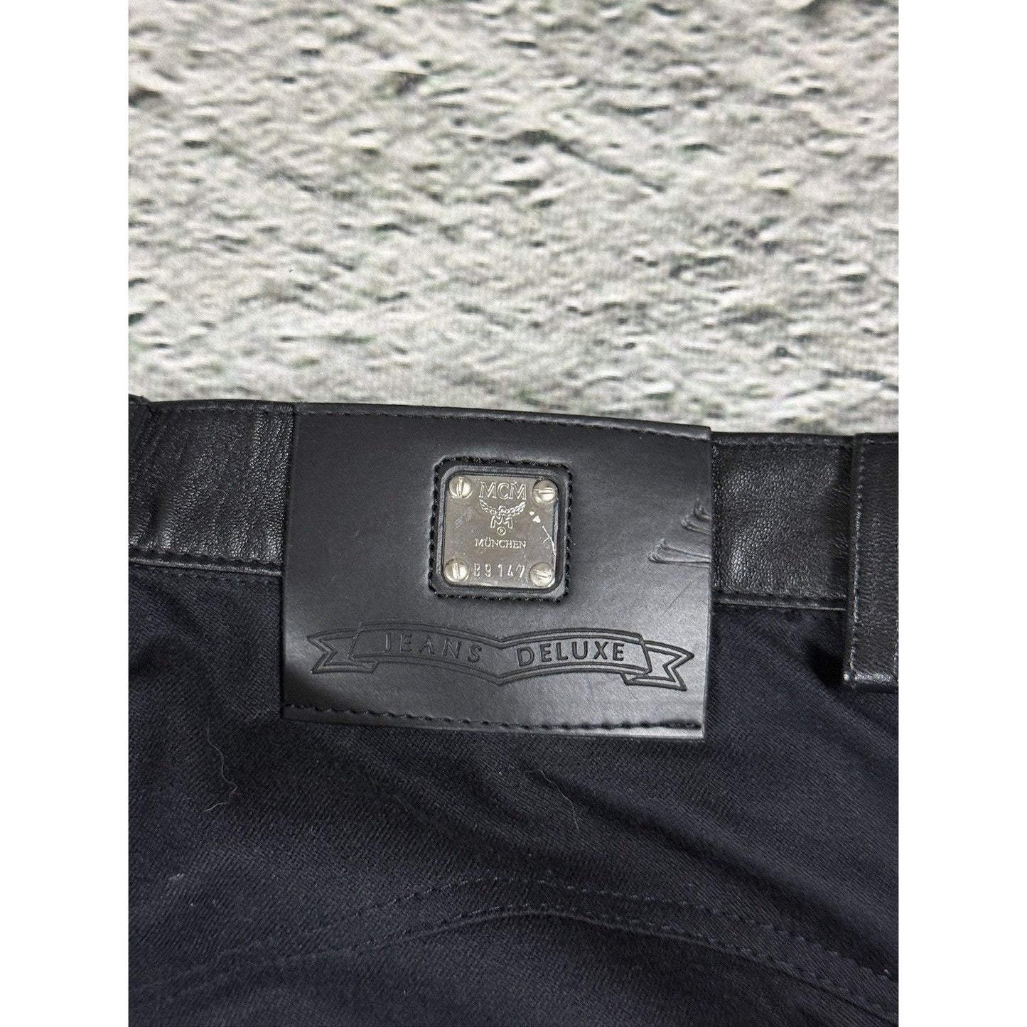 MCM Black Leather Pants Vintage