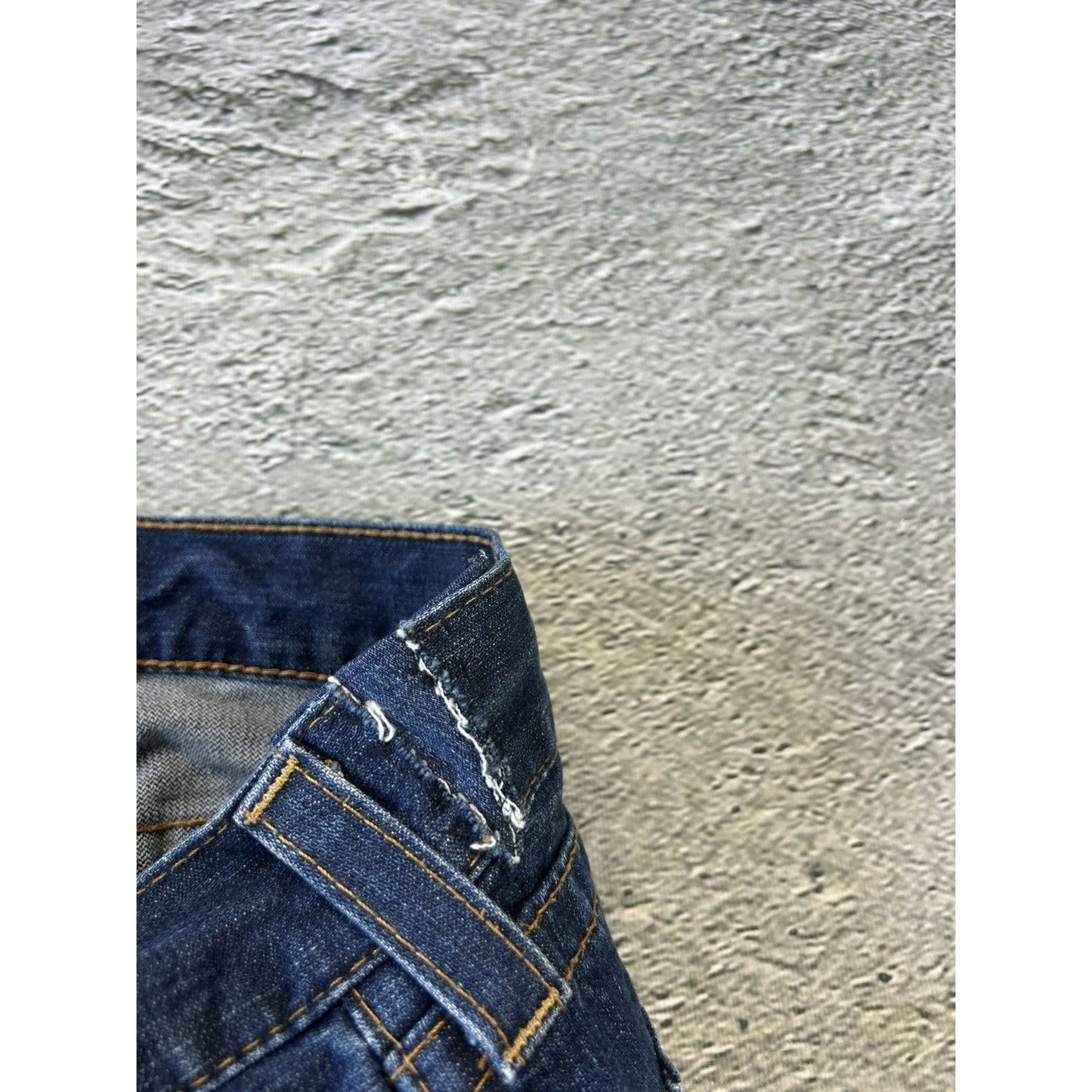 True Religion jeans big logo painted blue Y2K