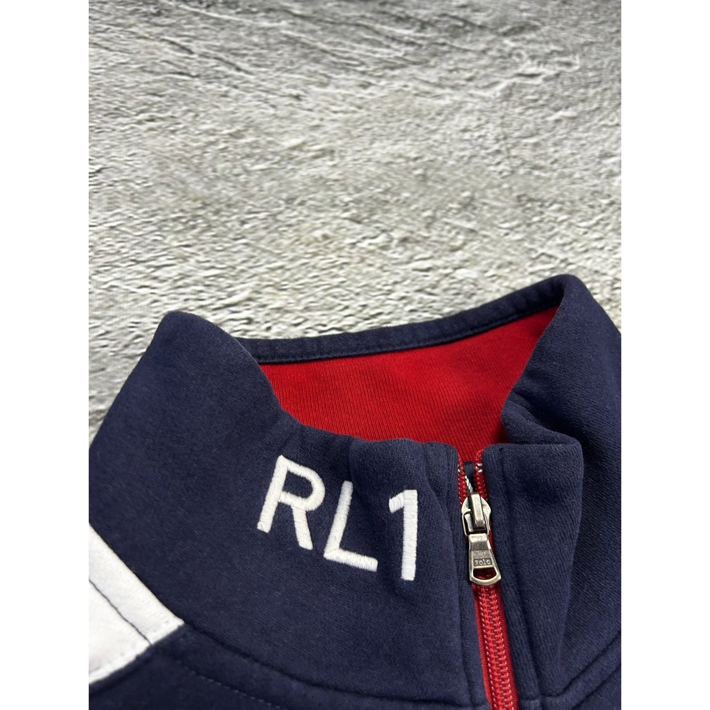 Chief Keef Polo Ralph Lauren zip sweatshirt navy USA