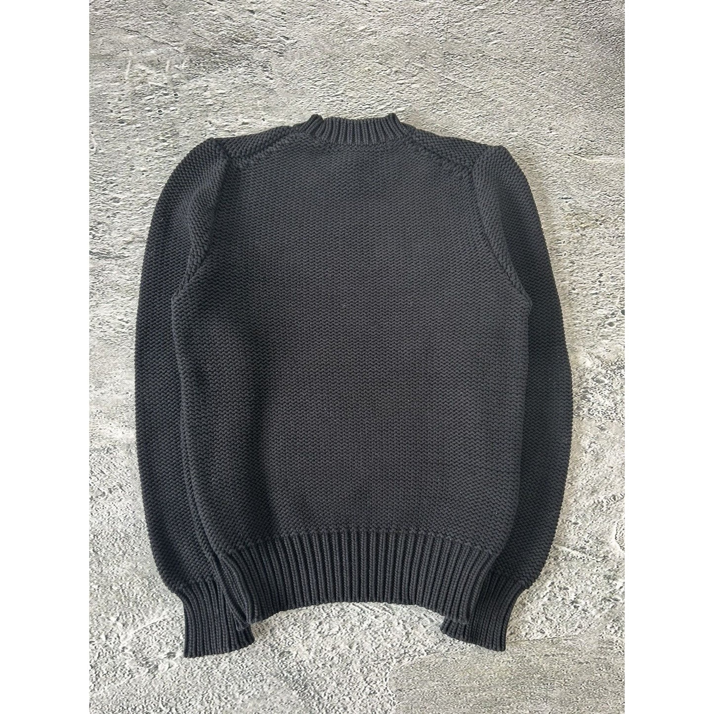 Acne Studios sweater thick knit black bill o reverse pss15
