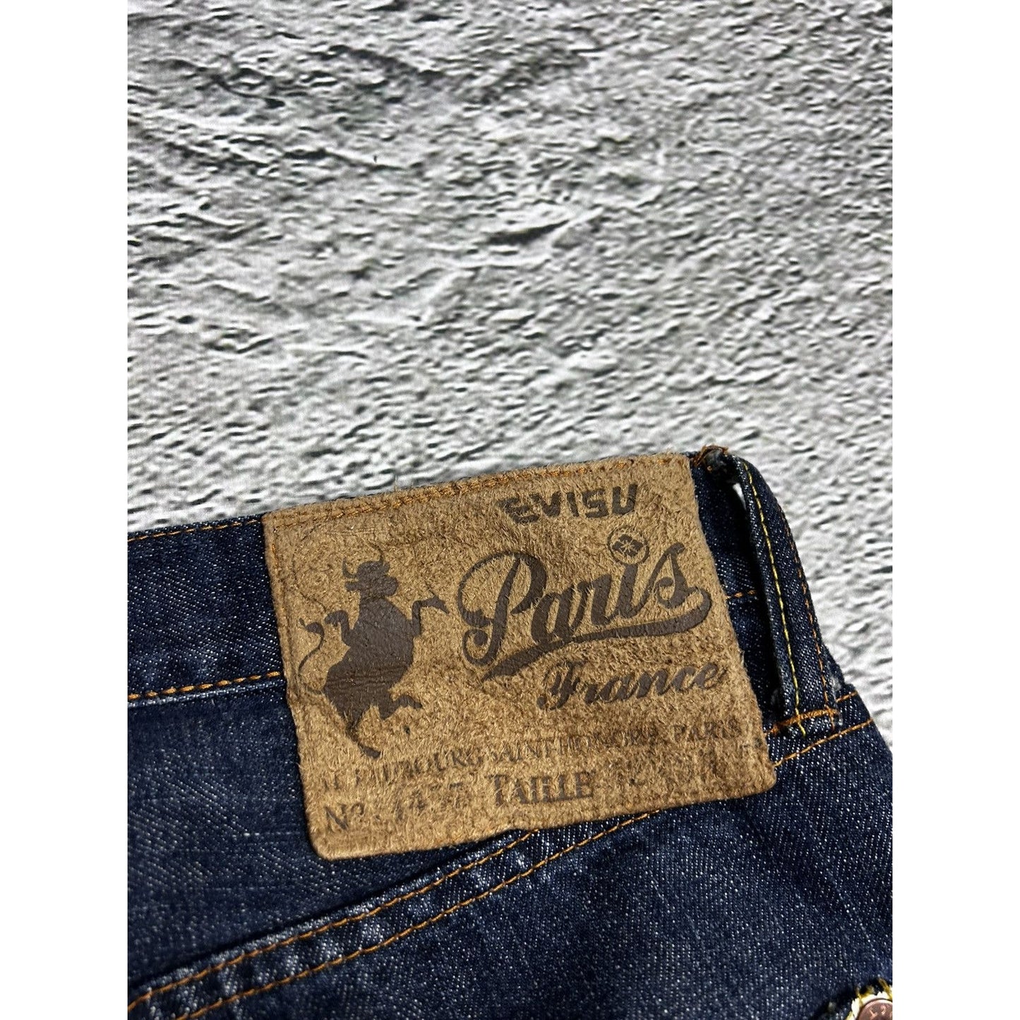 Evisu multipocket jeans multicolor vintage selvedge denim
