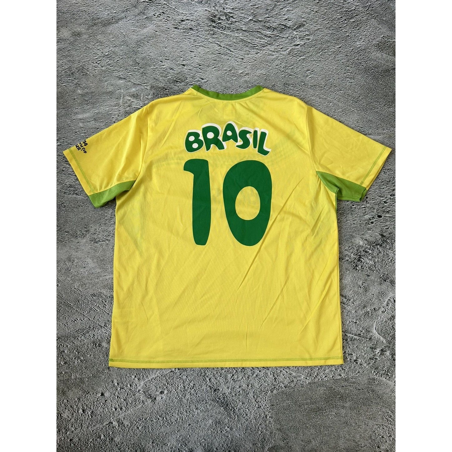 Brasil jersey world cup 2014 vintage yellow 10