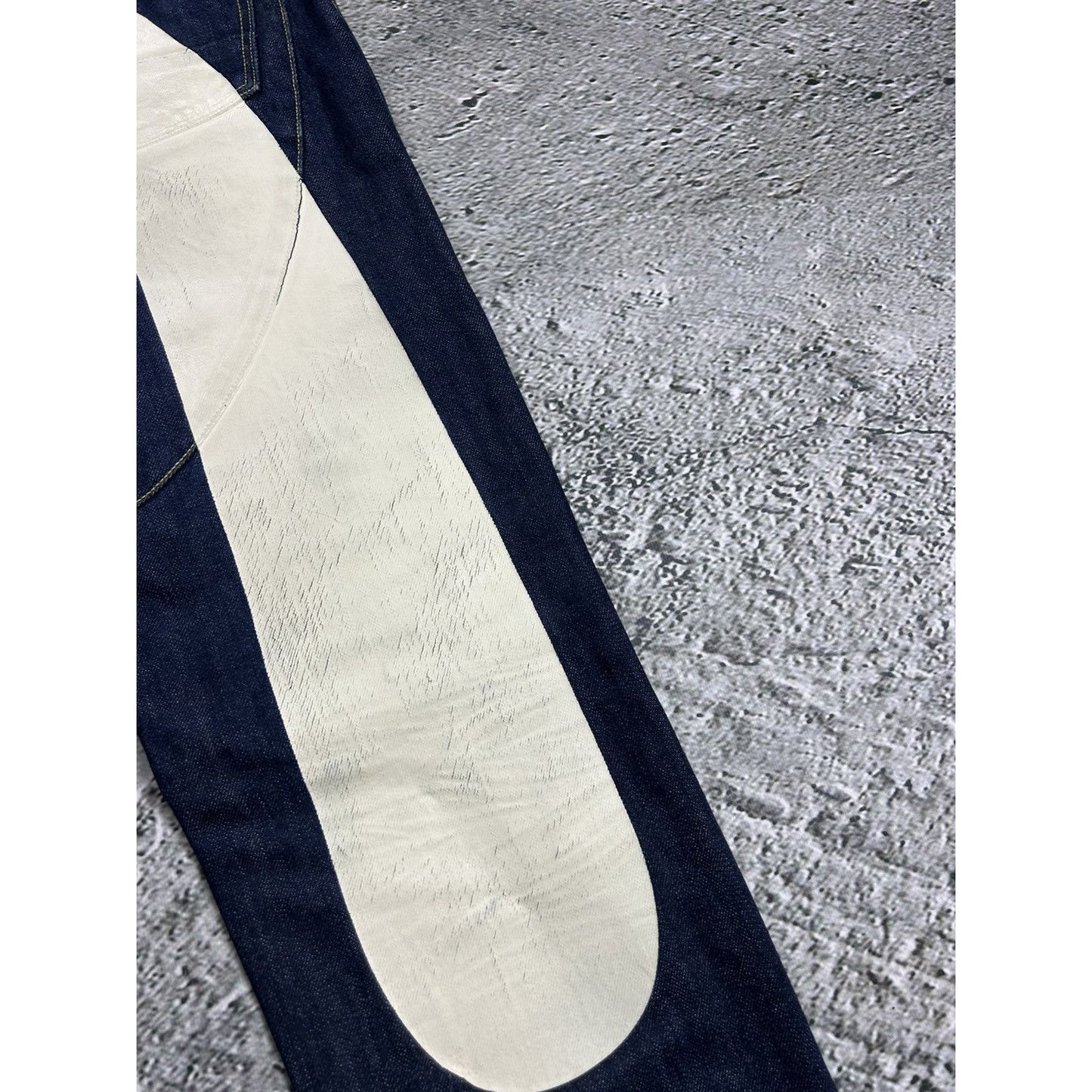 Evisu jeans daicock big logo white selvedge denim Japanese