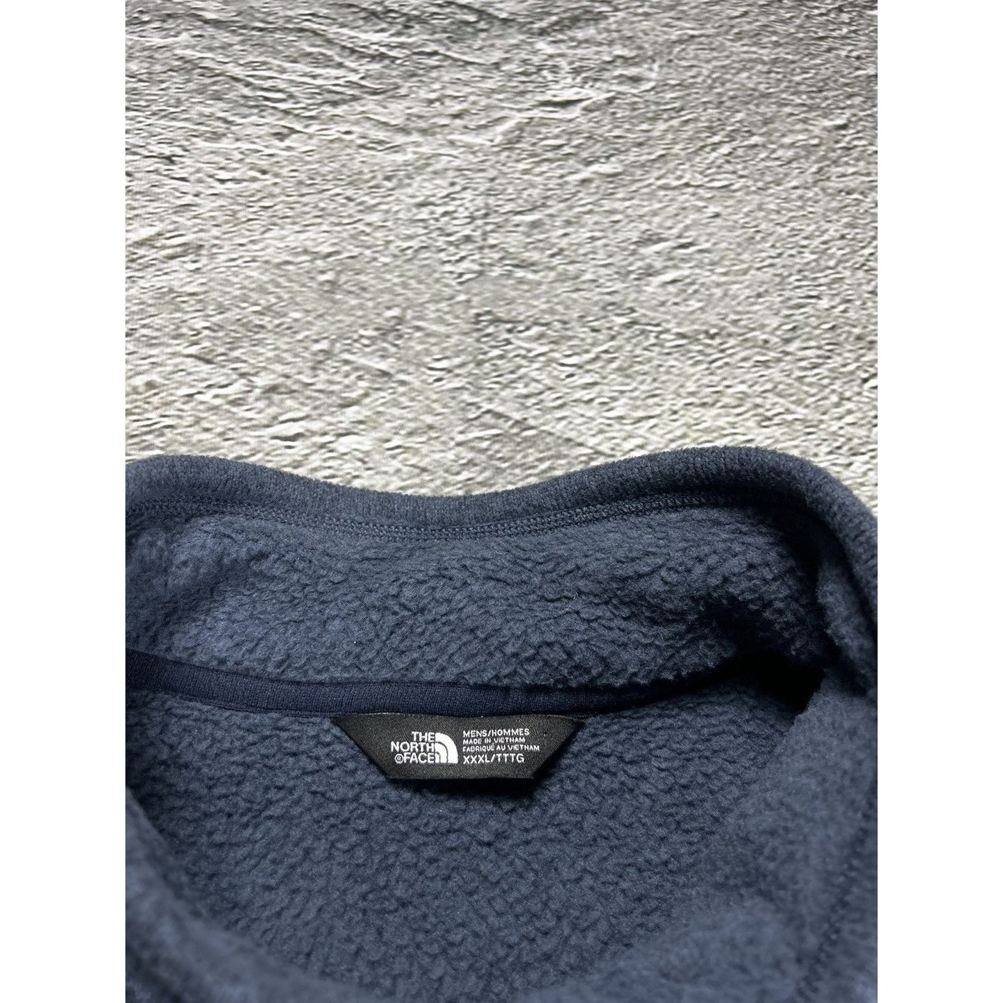 The North Face fleece full zip navy cargo